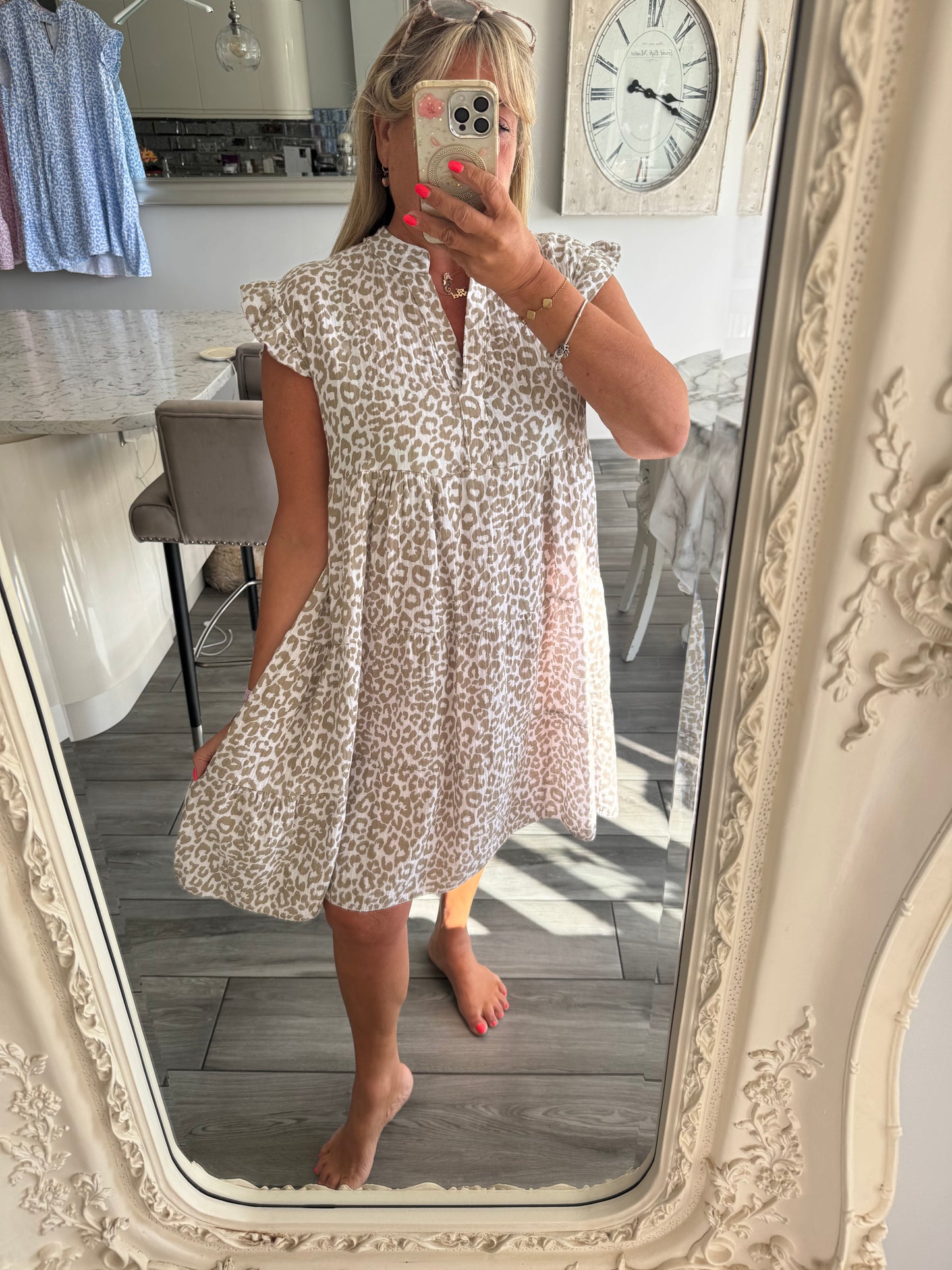 Ischia cheesecloth dress