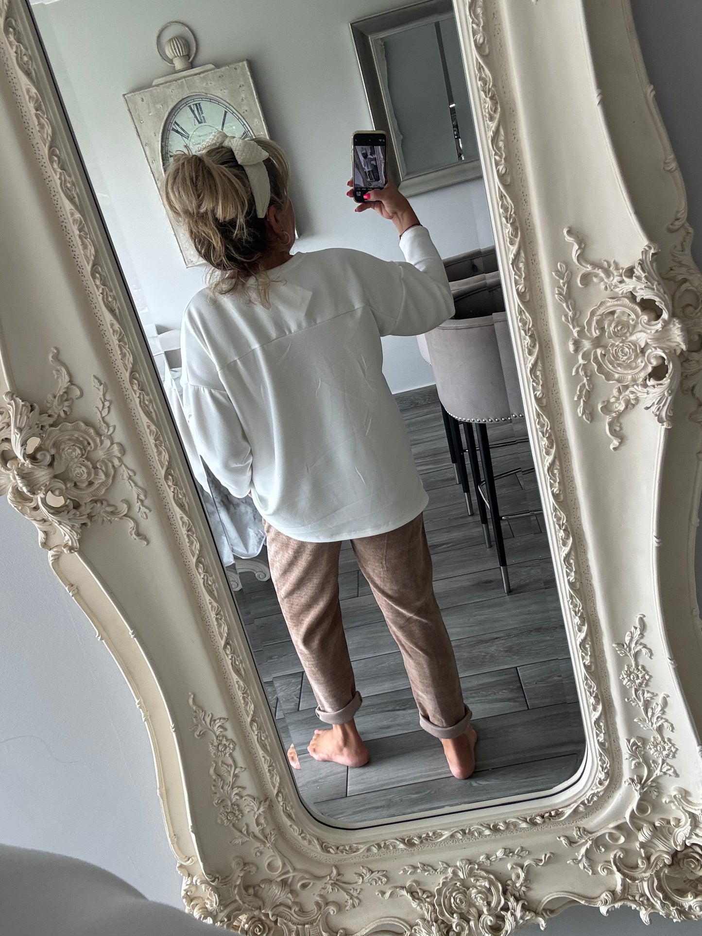 Lottie lightweight soft sweatshirt with tree of life embellishments on front
