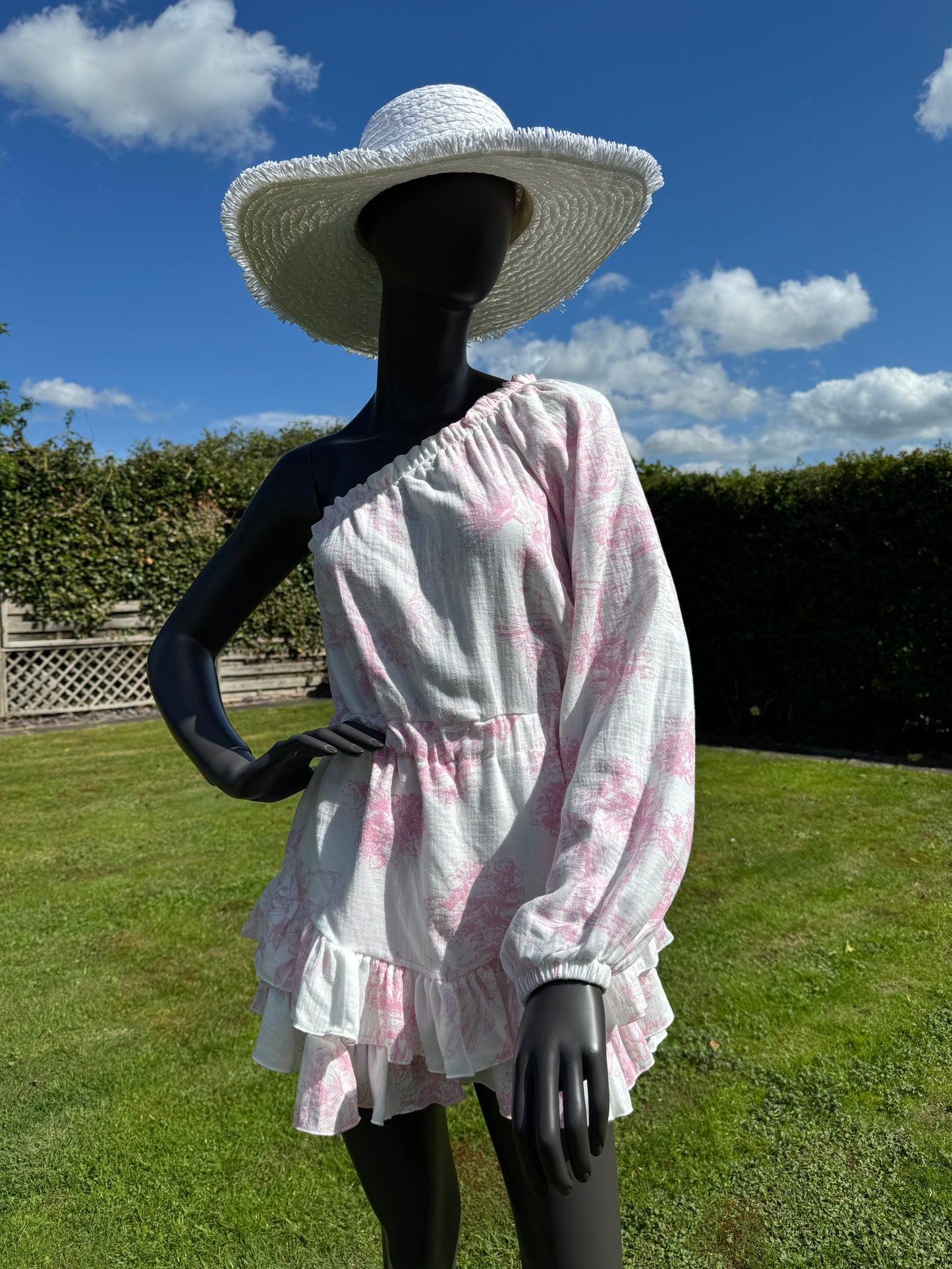 Martini one sleeve playsuit