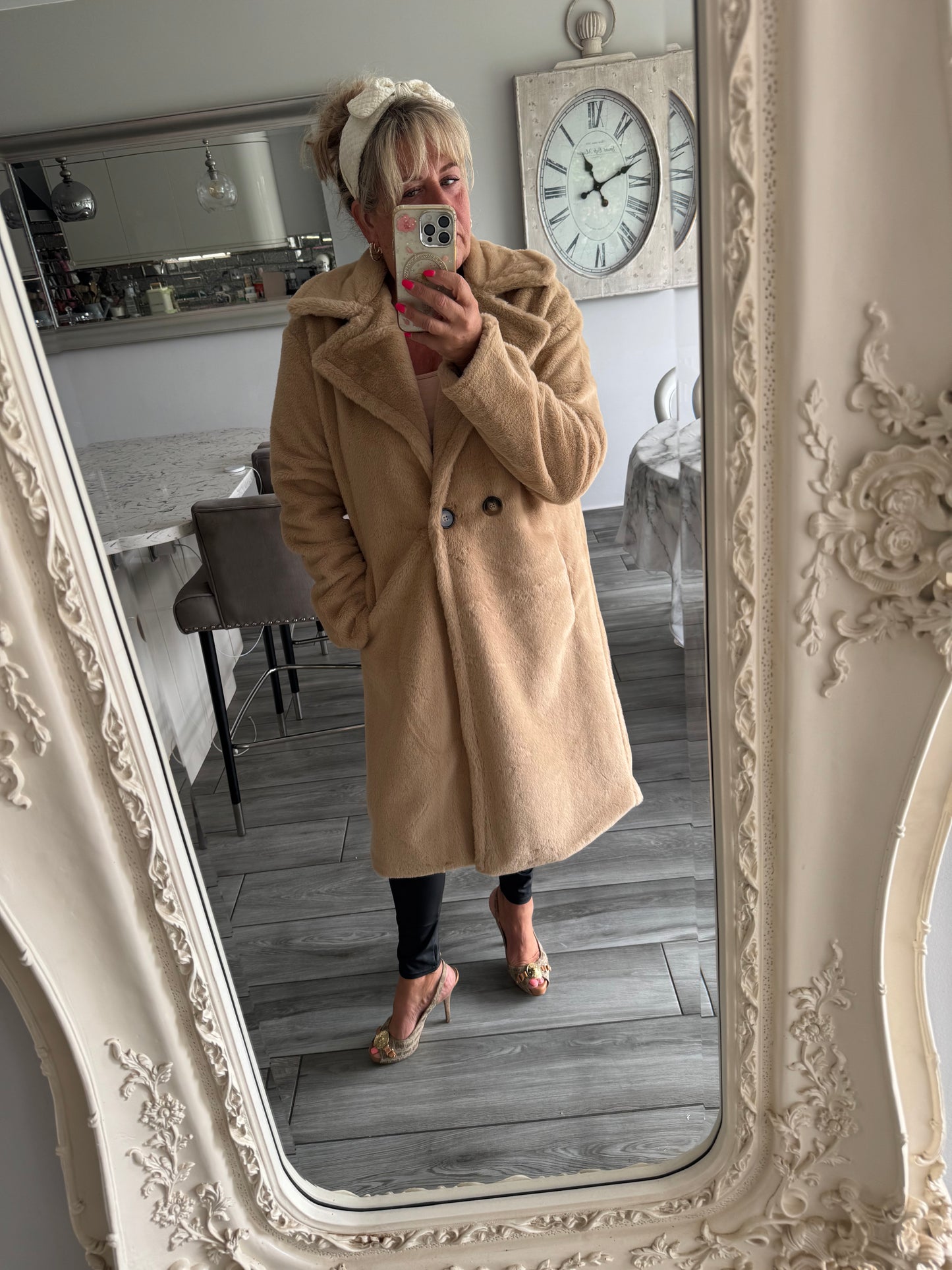 Ava super soft relaxed fit faux fur coat