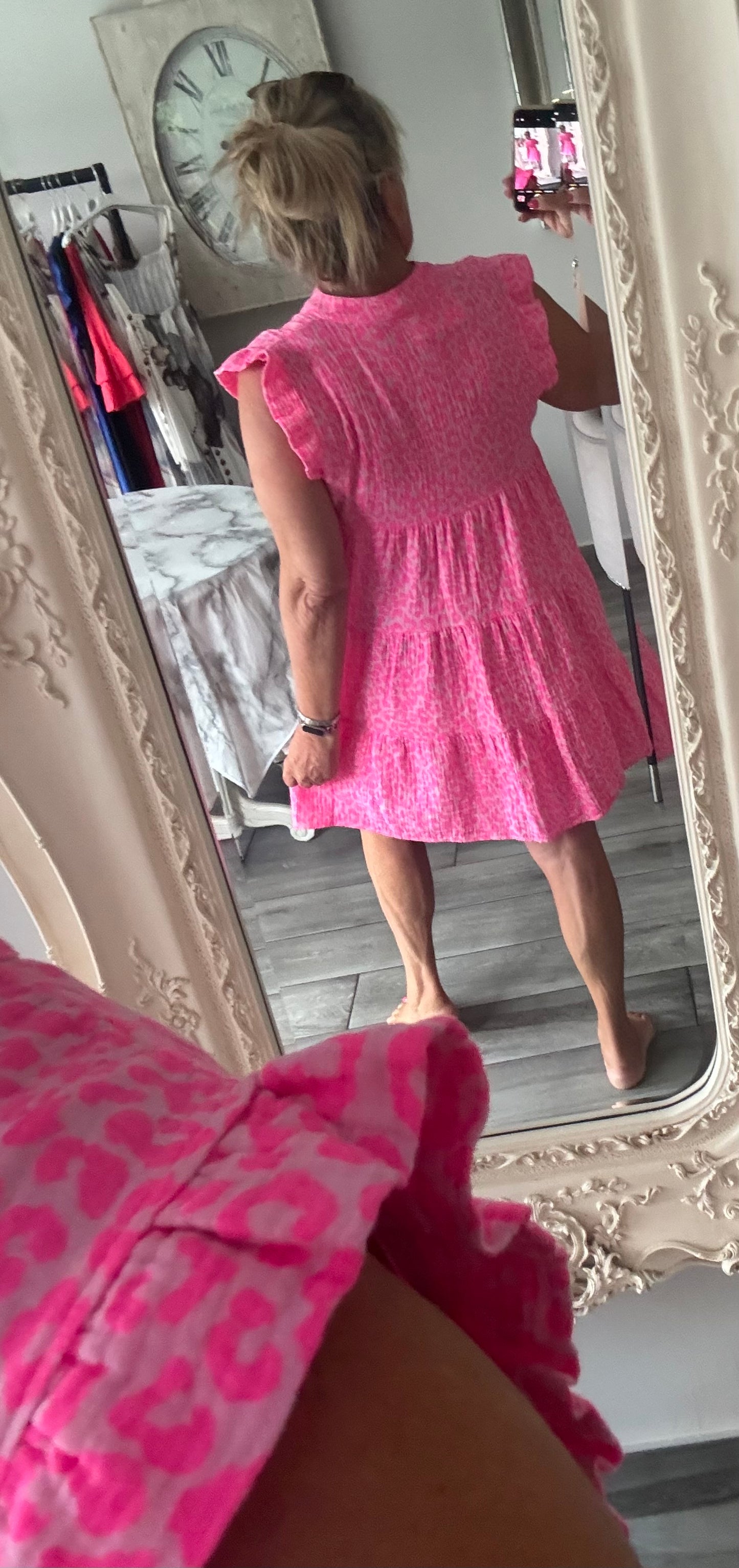Julie cheesecloth short dress or top