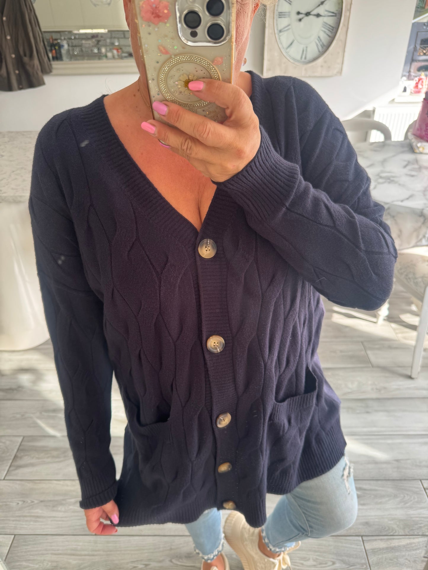 Shannon cable knit cardigan or dress