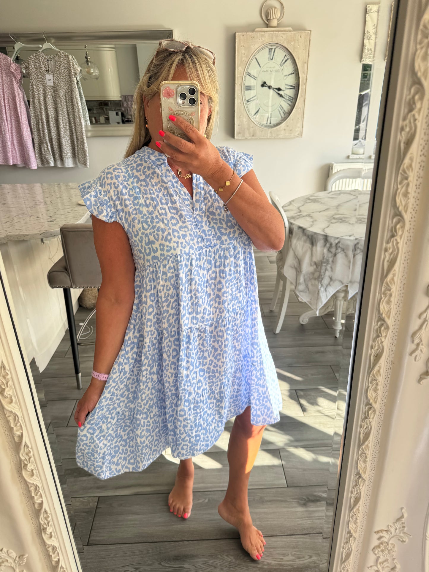 Ischia cheesecloth dress