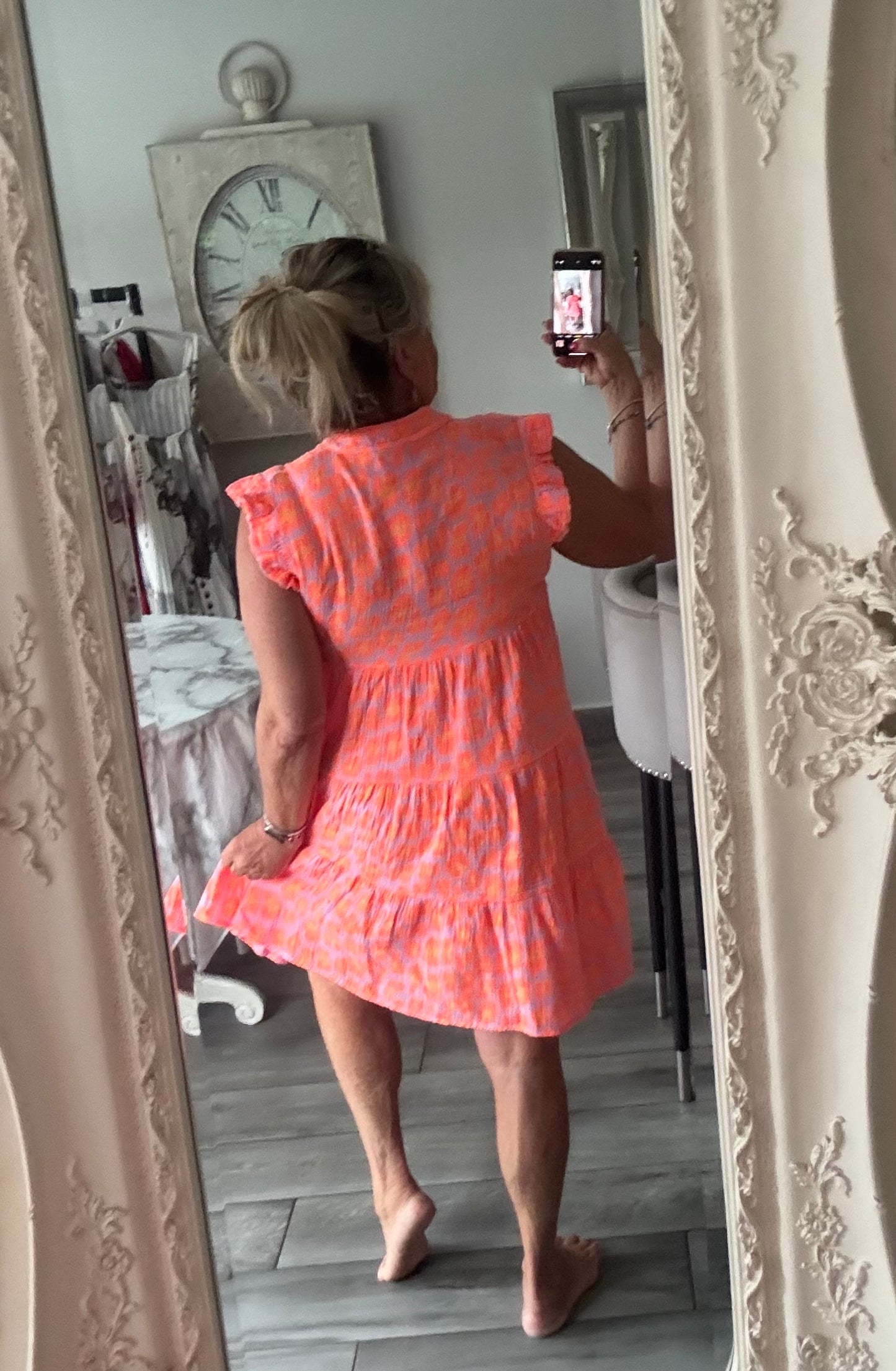Julie cheesecloth short dress or top