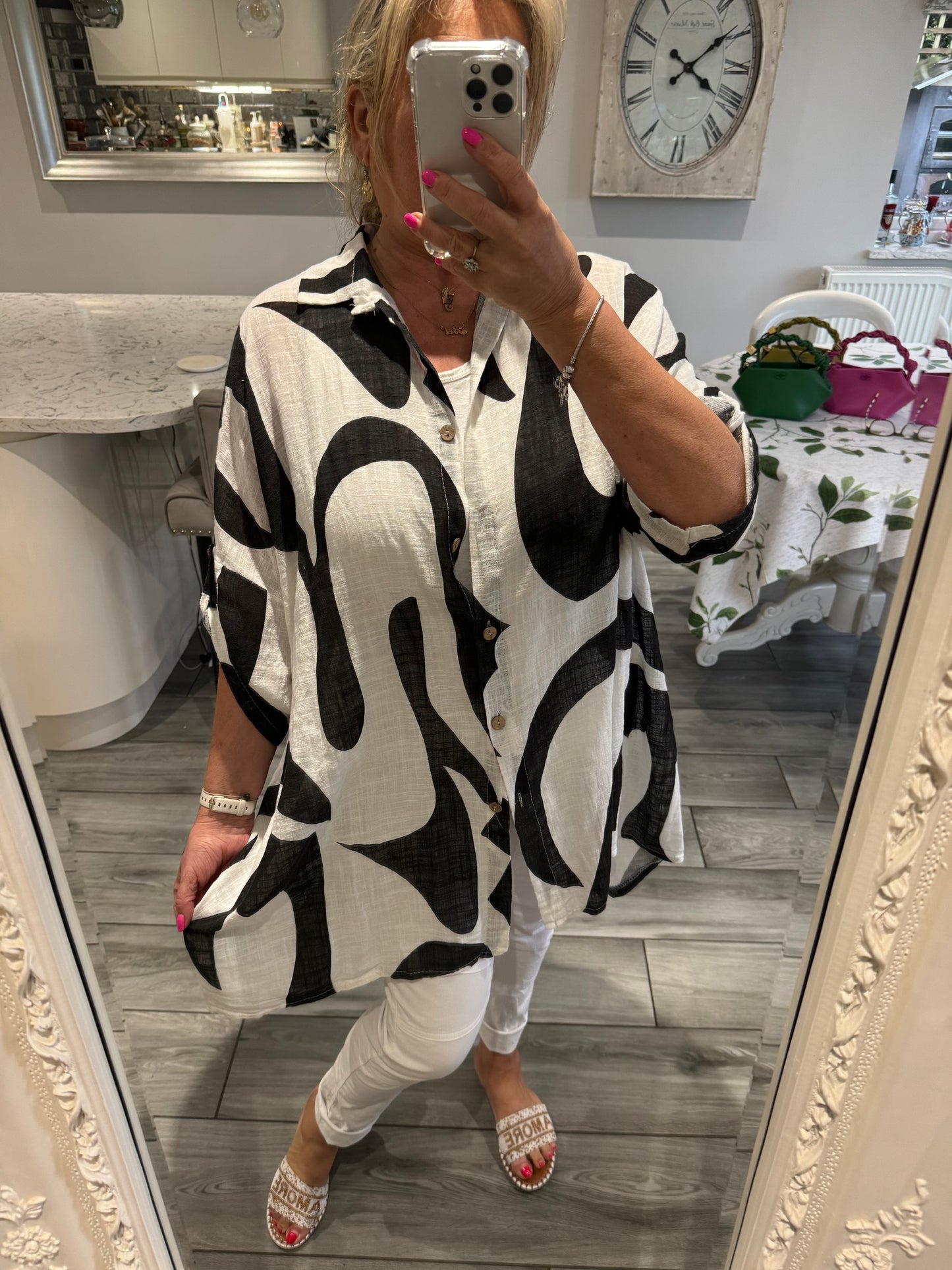 Odette 100% cotton oversize shirt