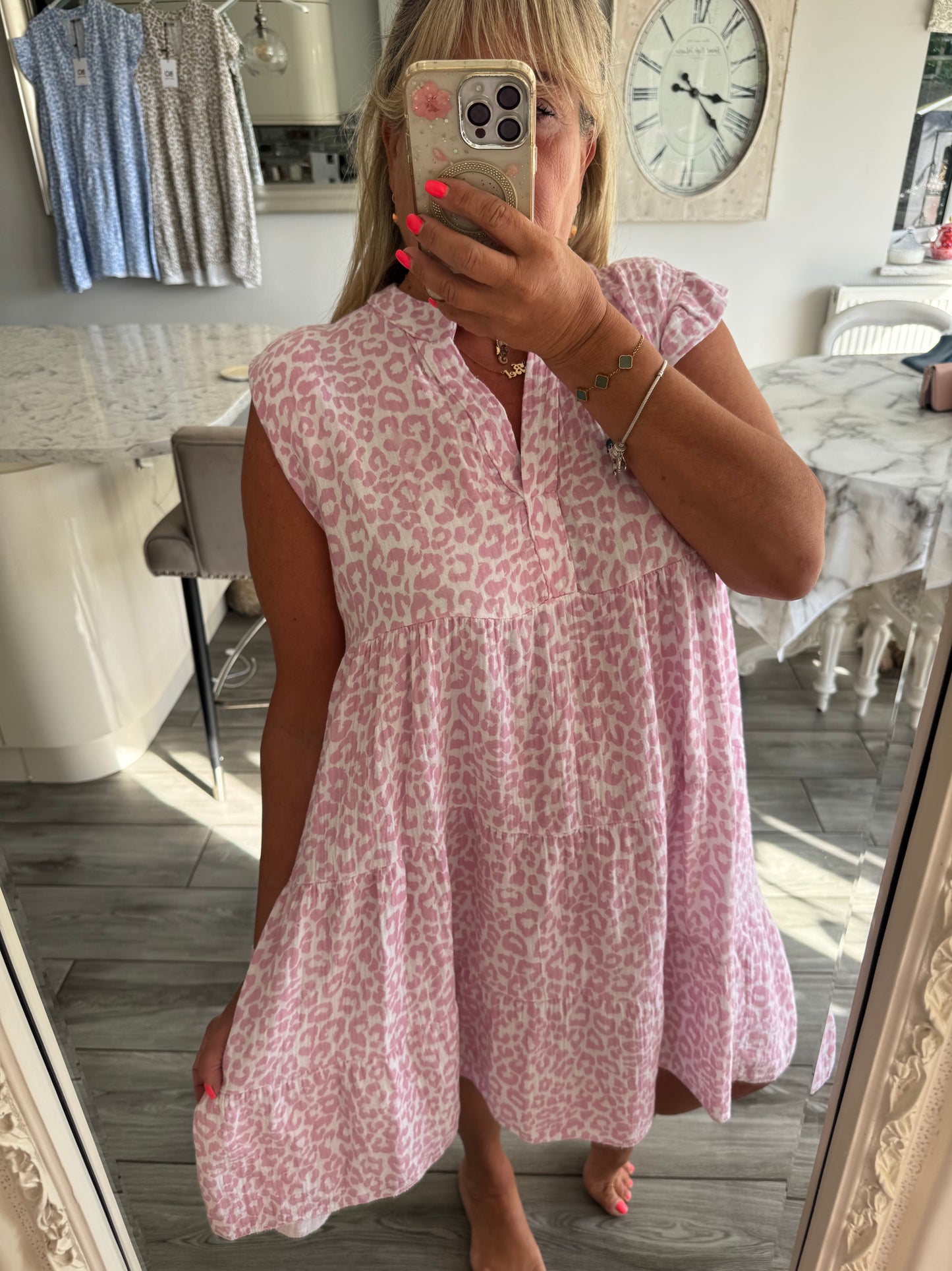 Ischia cheesecloth dress
