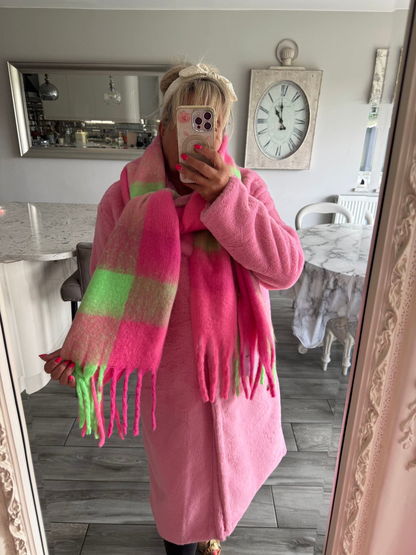 Ada luxury soft multi colour tassel scarf by Alex Max