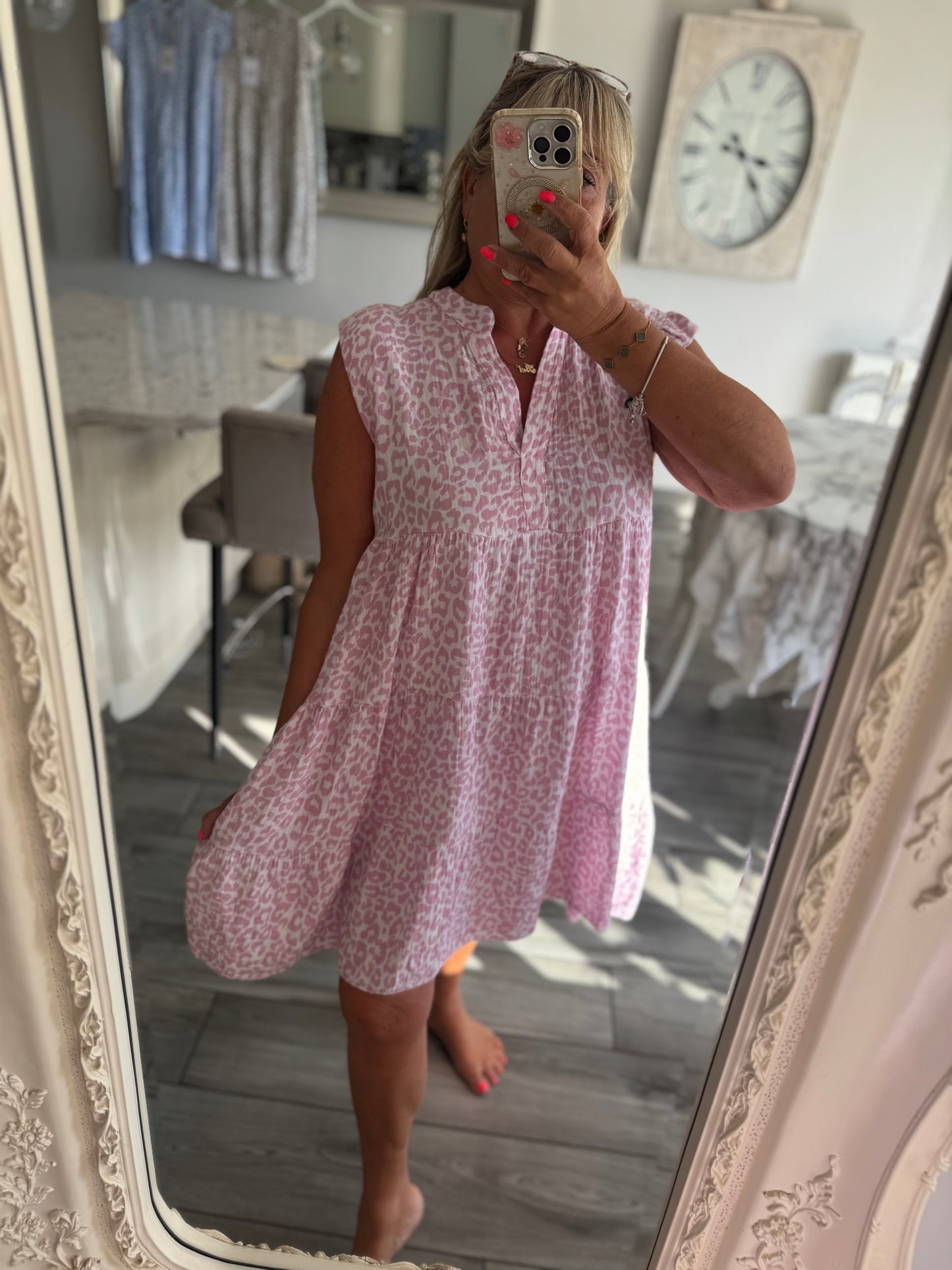 Ischia cheesecloth dress