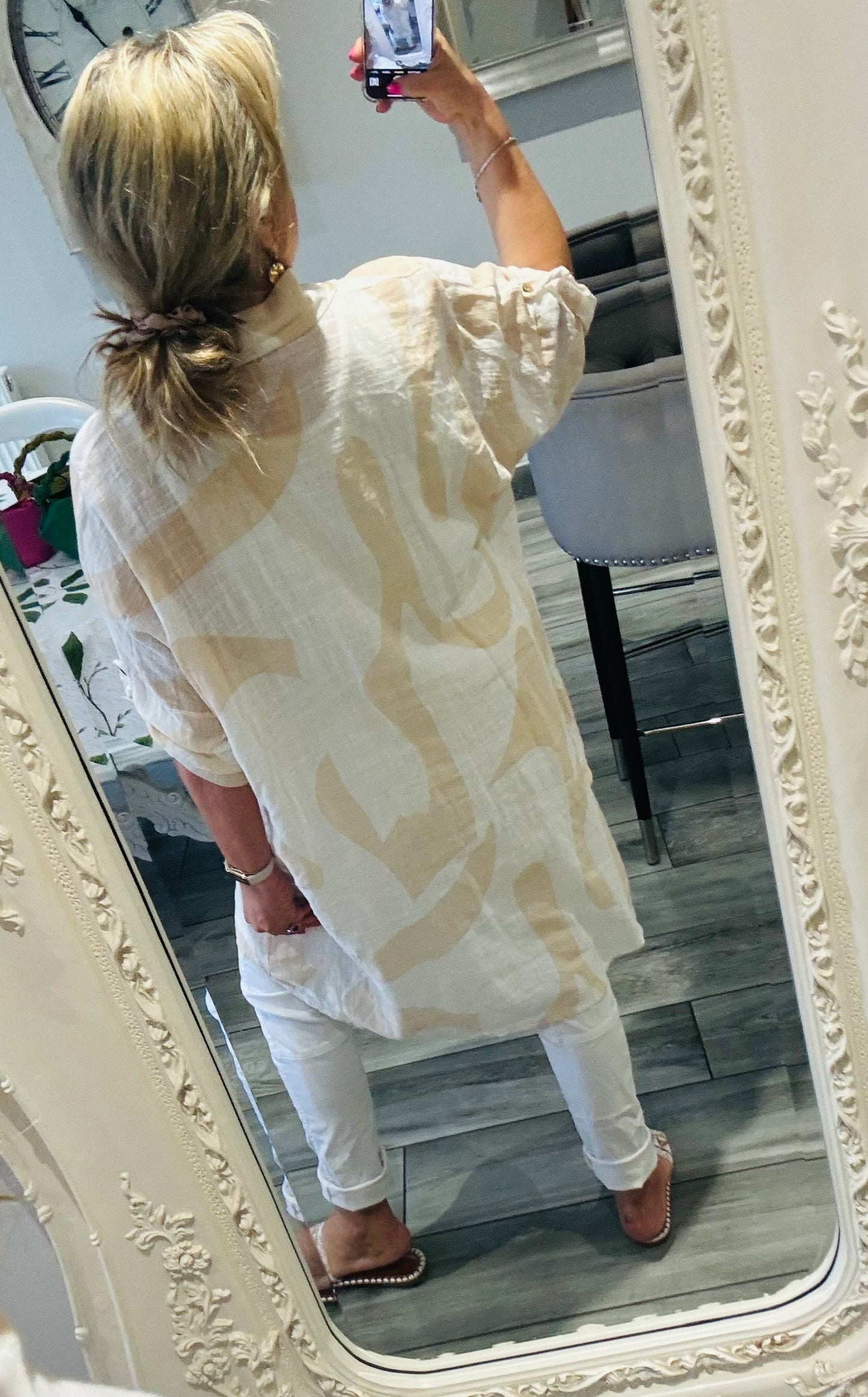 Odette 100% cotton oversize shirt