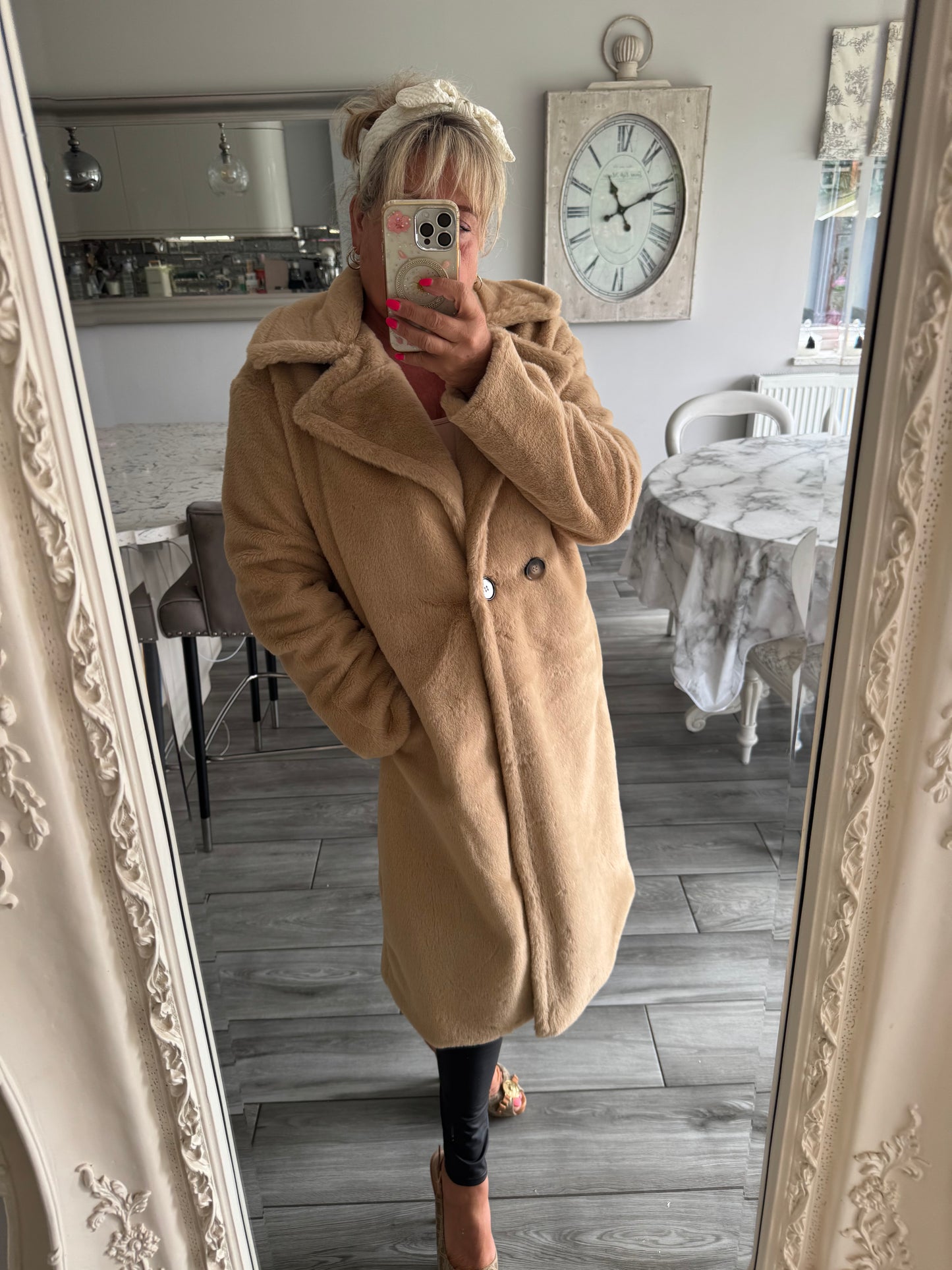 Ava super soft relaxed fit faux fur coat