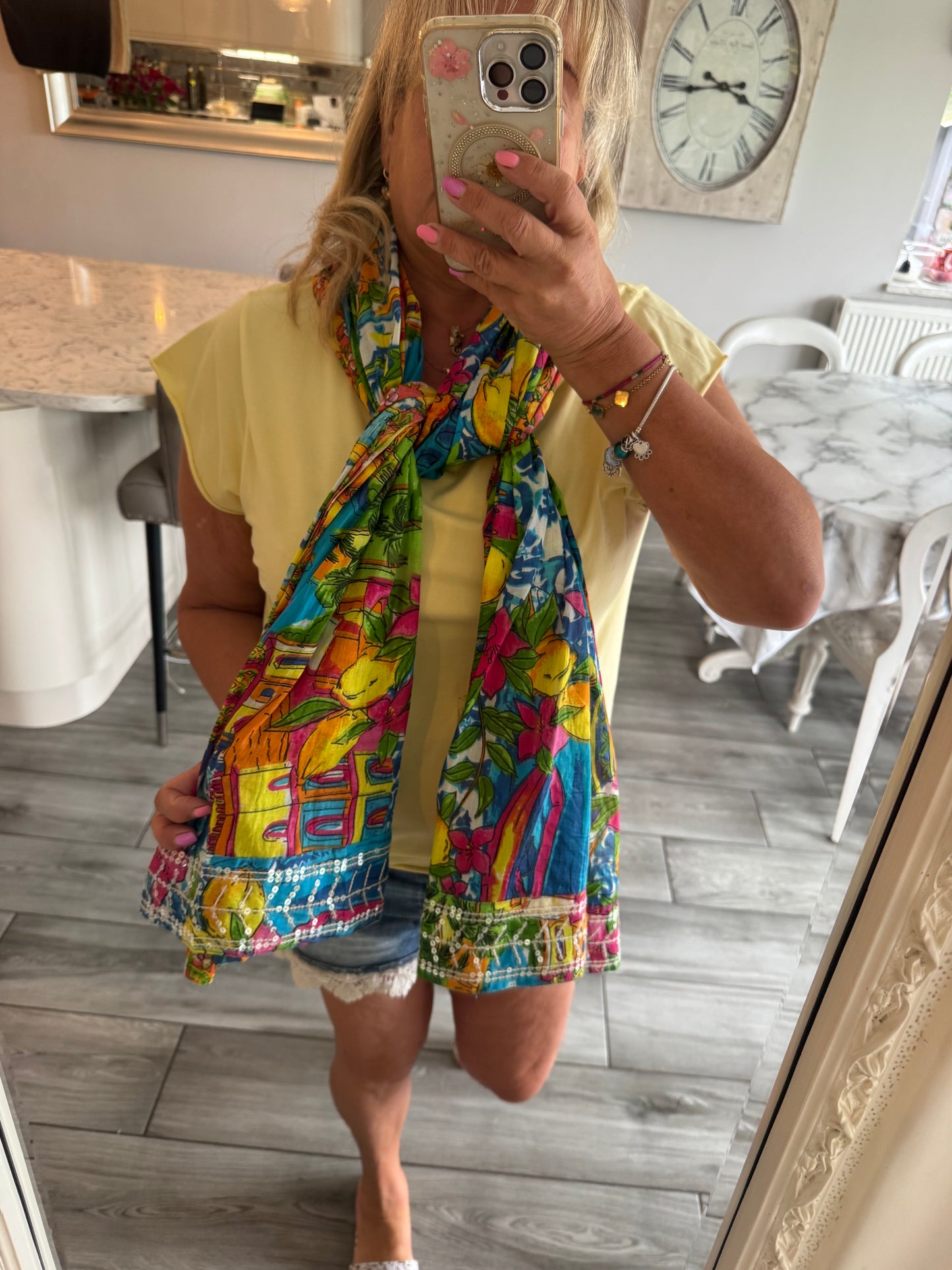 Salerno versatile 100% cotton pashmina/top etc by Alex Max