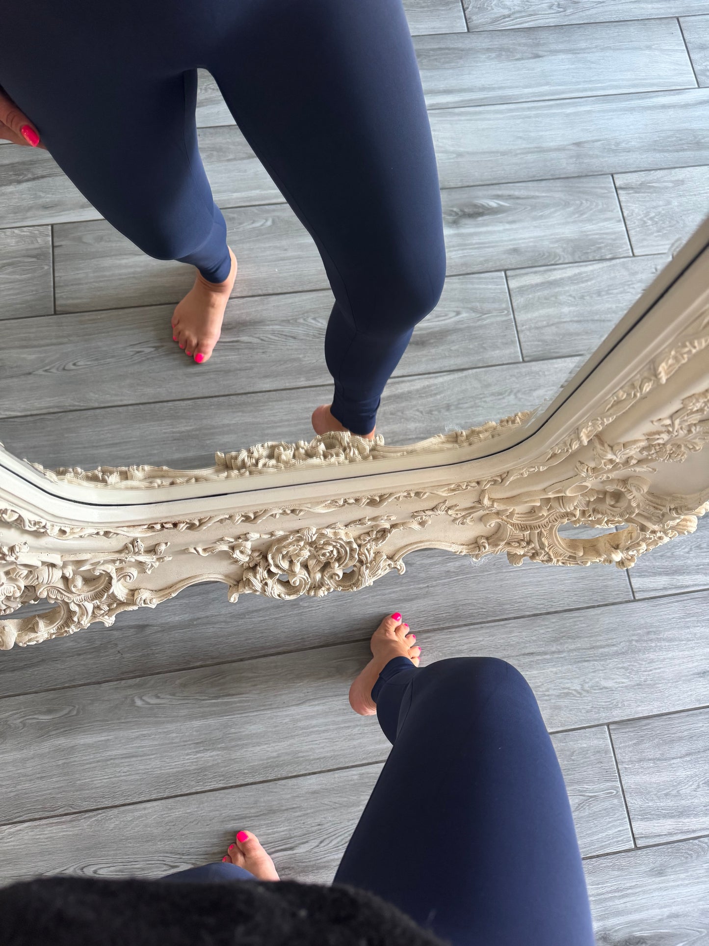 Millie French Navy energy leggings