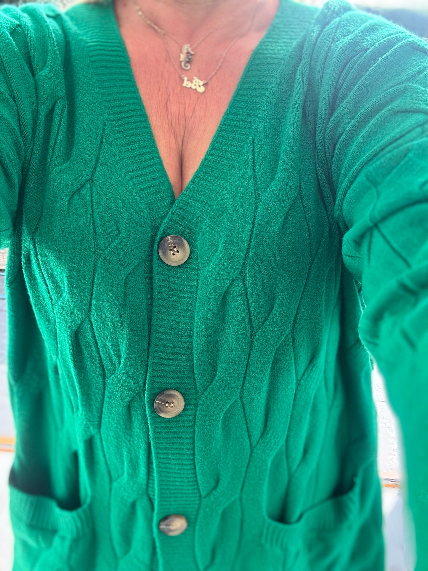Shannon cable knit cardigan or dress