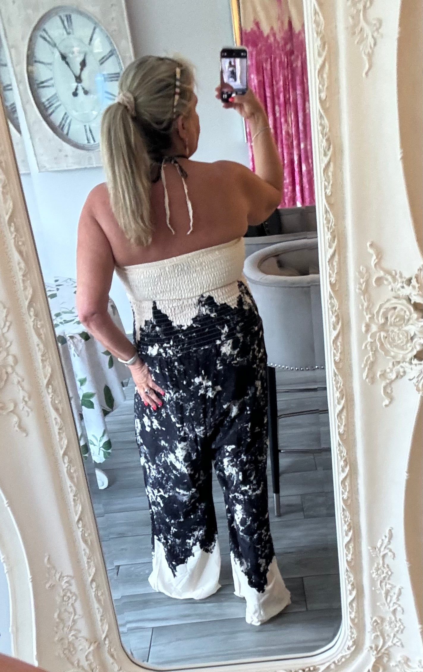 Johanna Shirred Jumpsuit