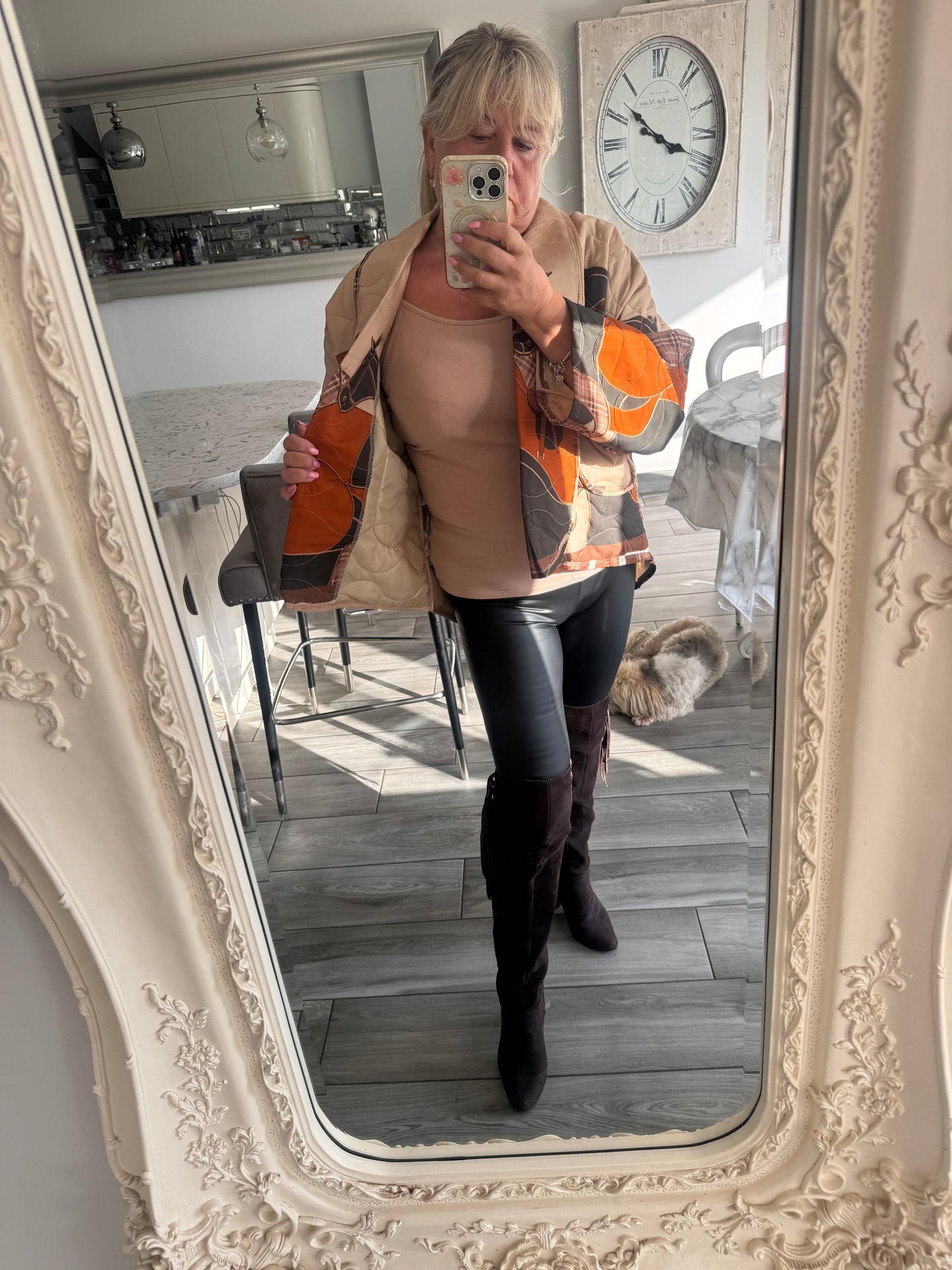 Newmarket Quilted Horse print Jacket