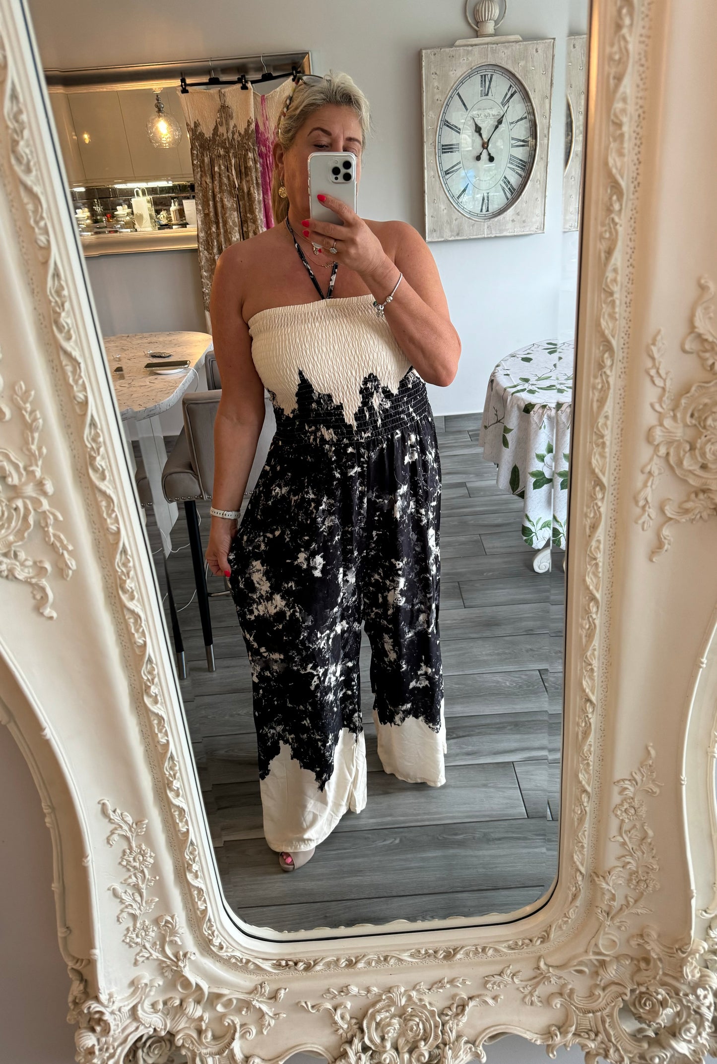 Johanna Shirred Jumpsuit