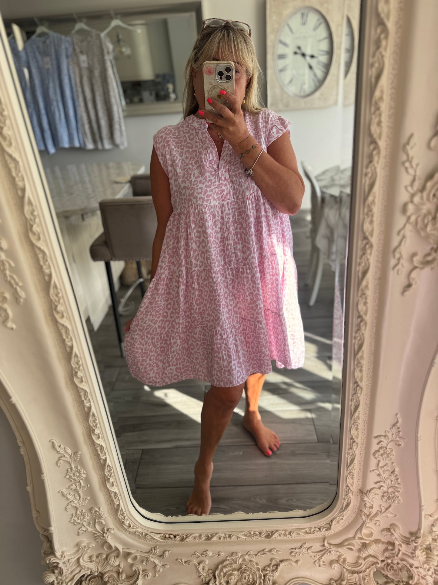 Ischia cheesecloth dress