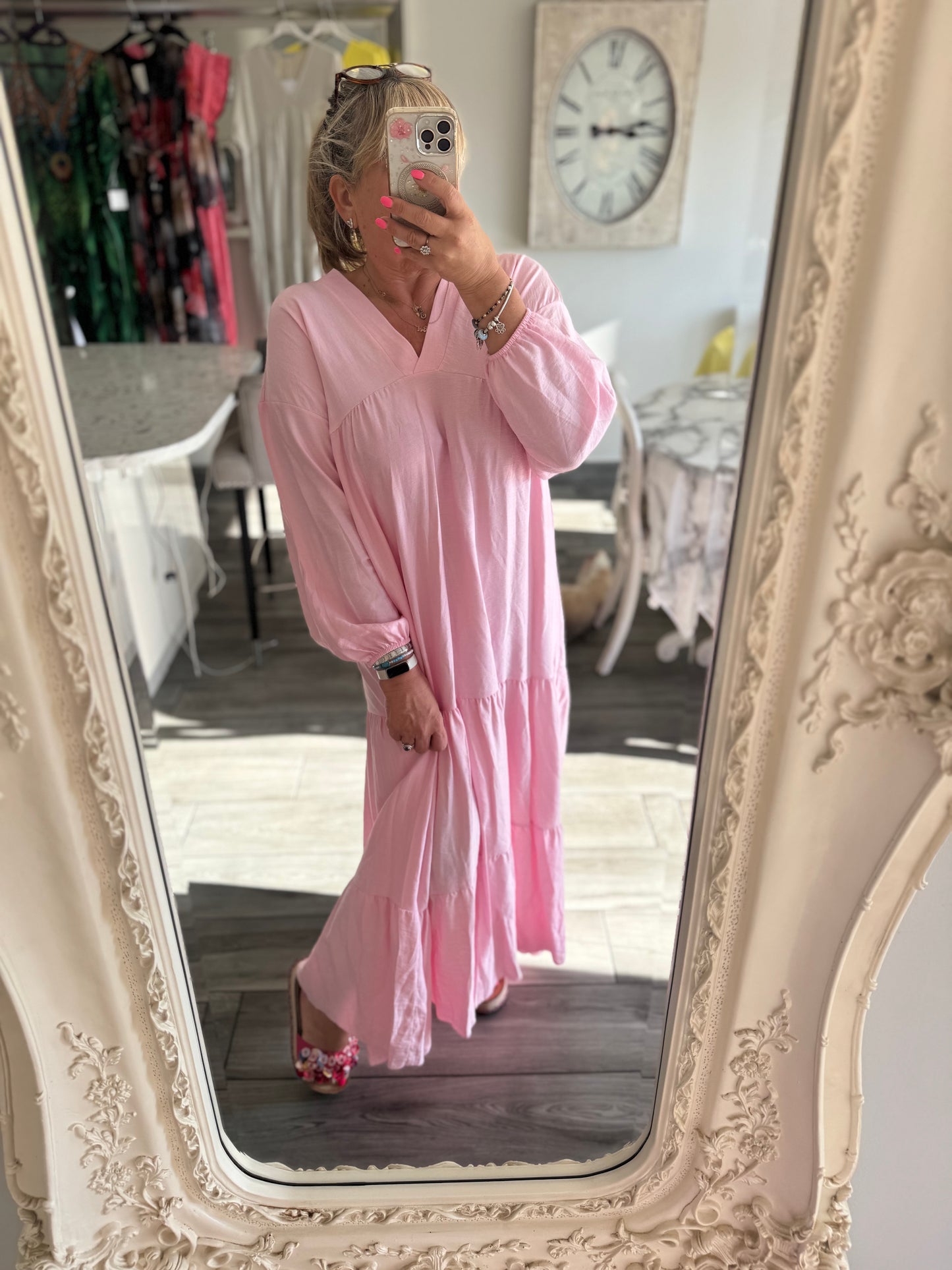 Aria maxi dress v neck