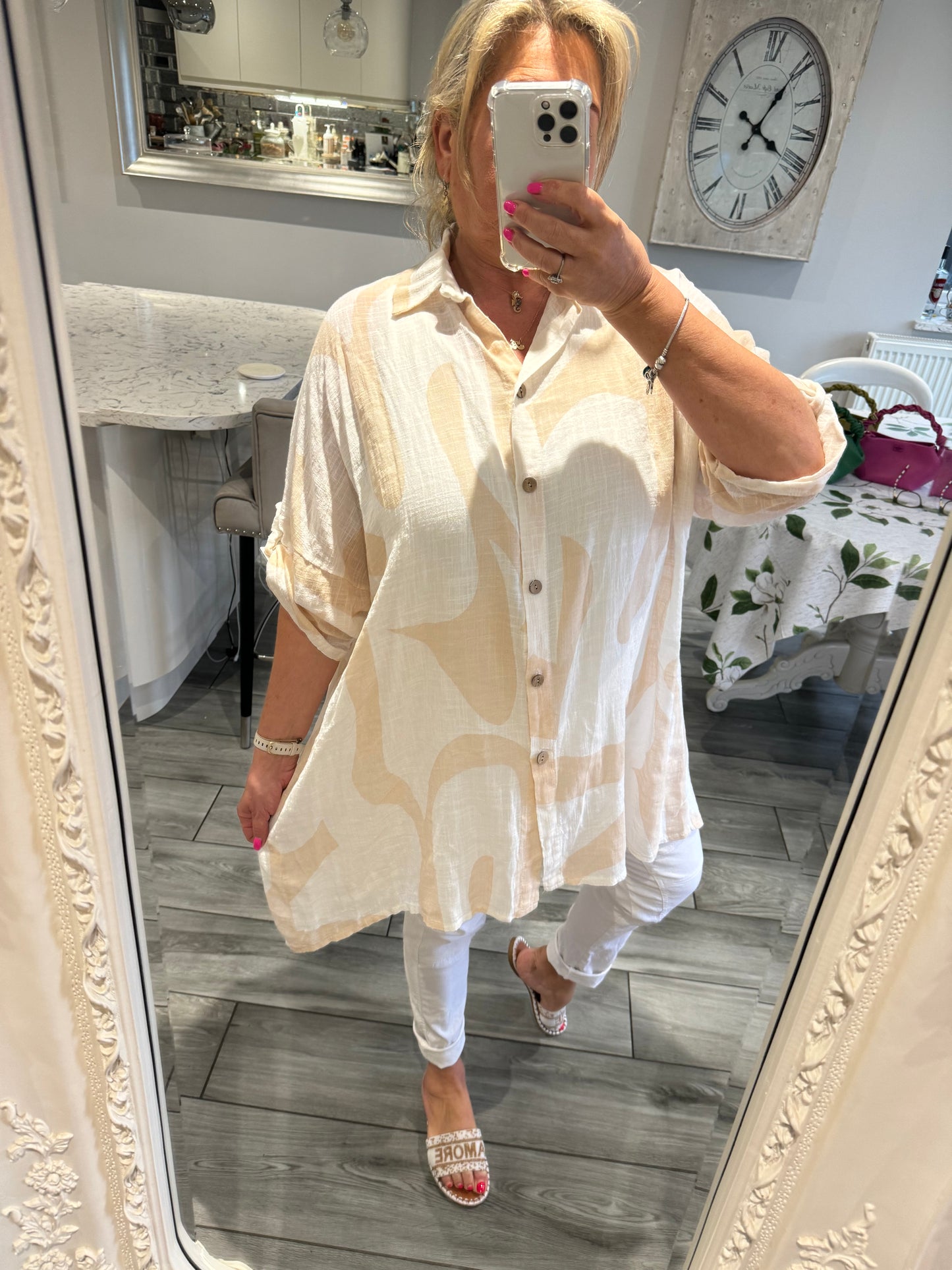 Odette 100% cotton oversize shirt