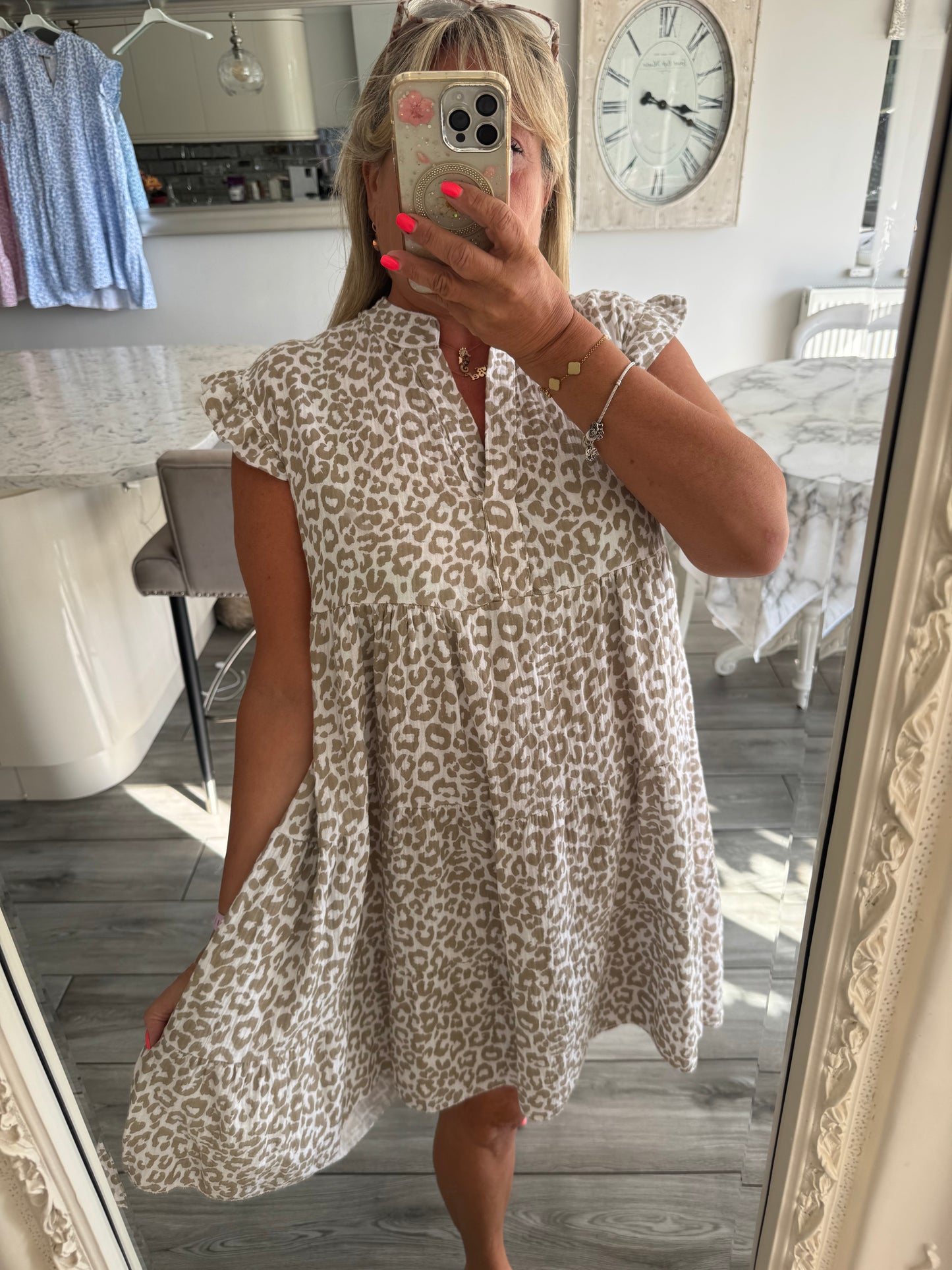 Ischia cheesecloth dress