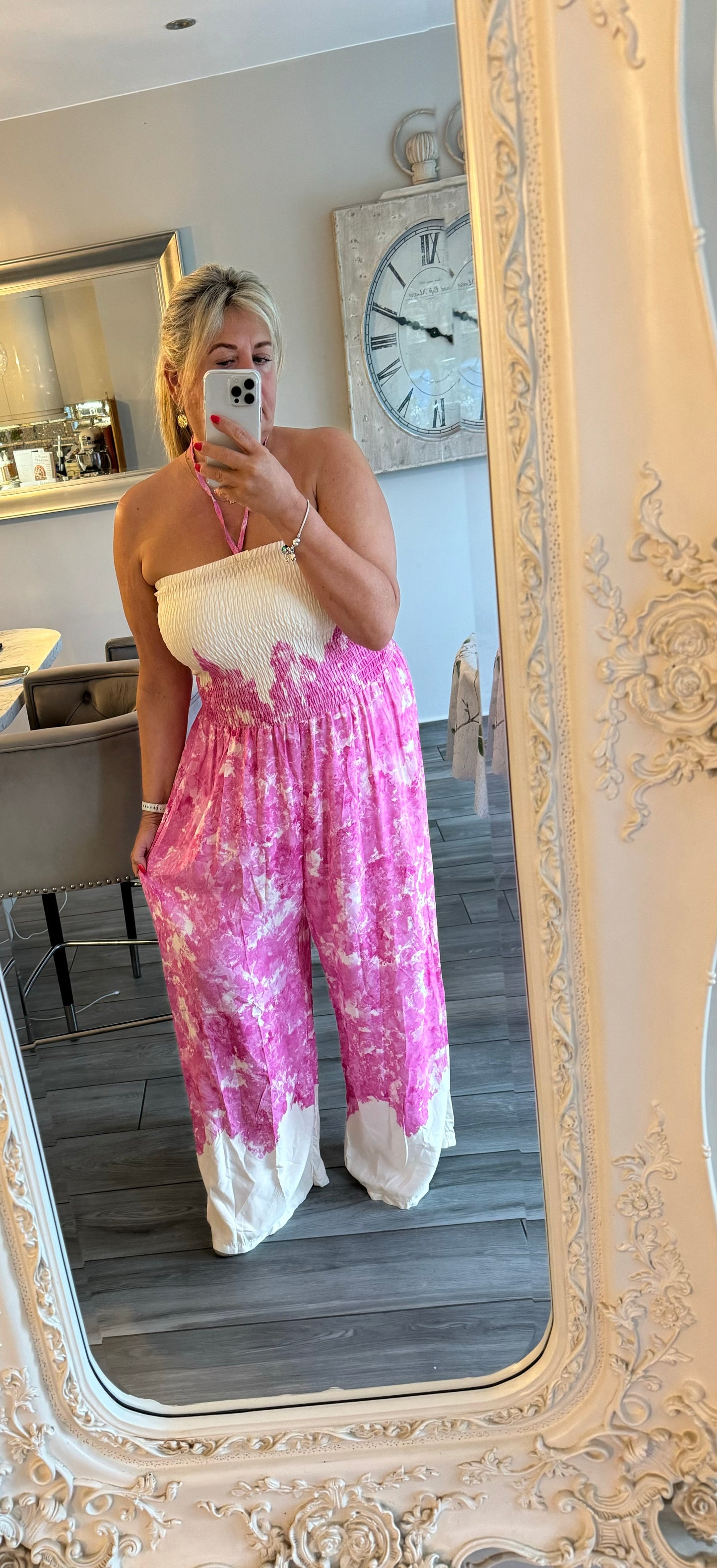 Johanna Shirred Jumpsuit