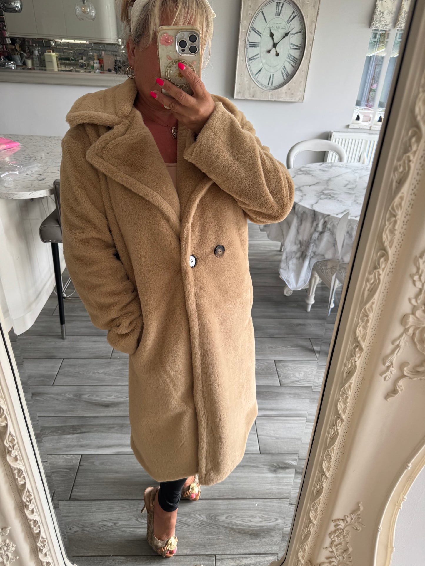 Ava super soft relaxed fit faux fur coat