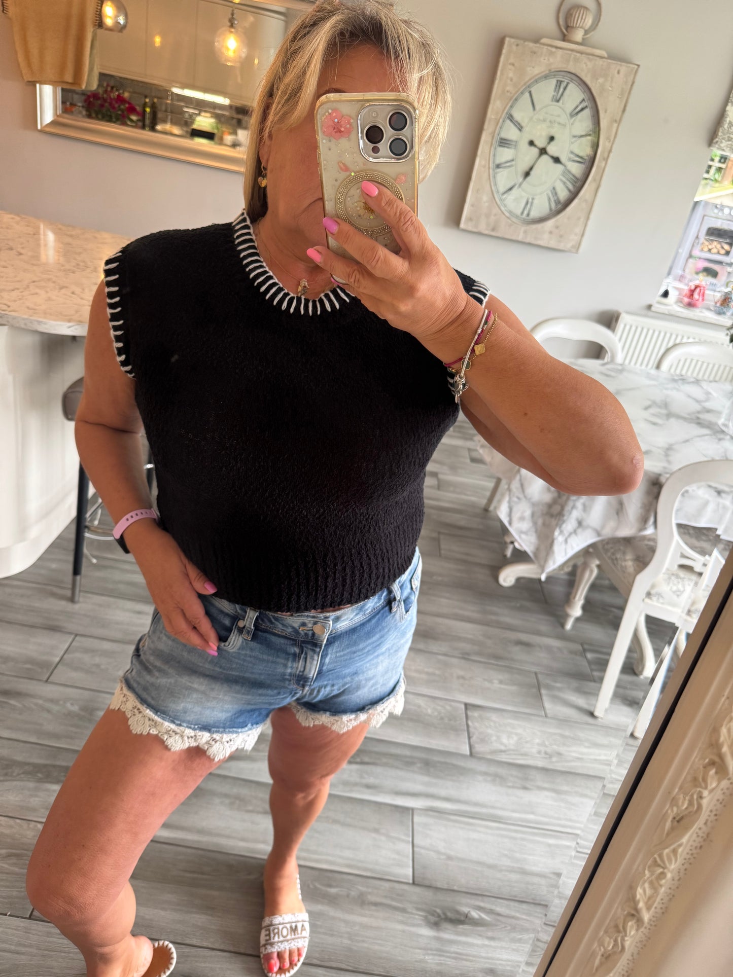 Kiki cropped knitted top