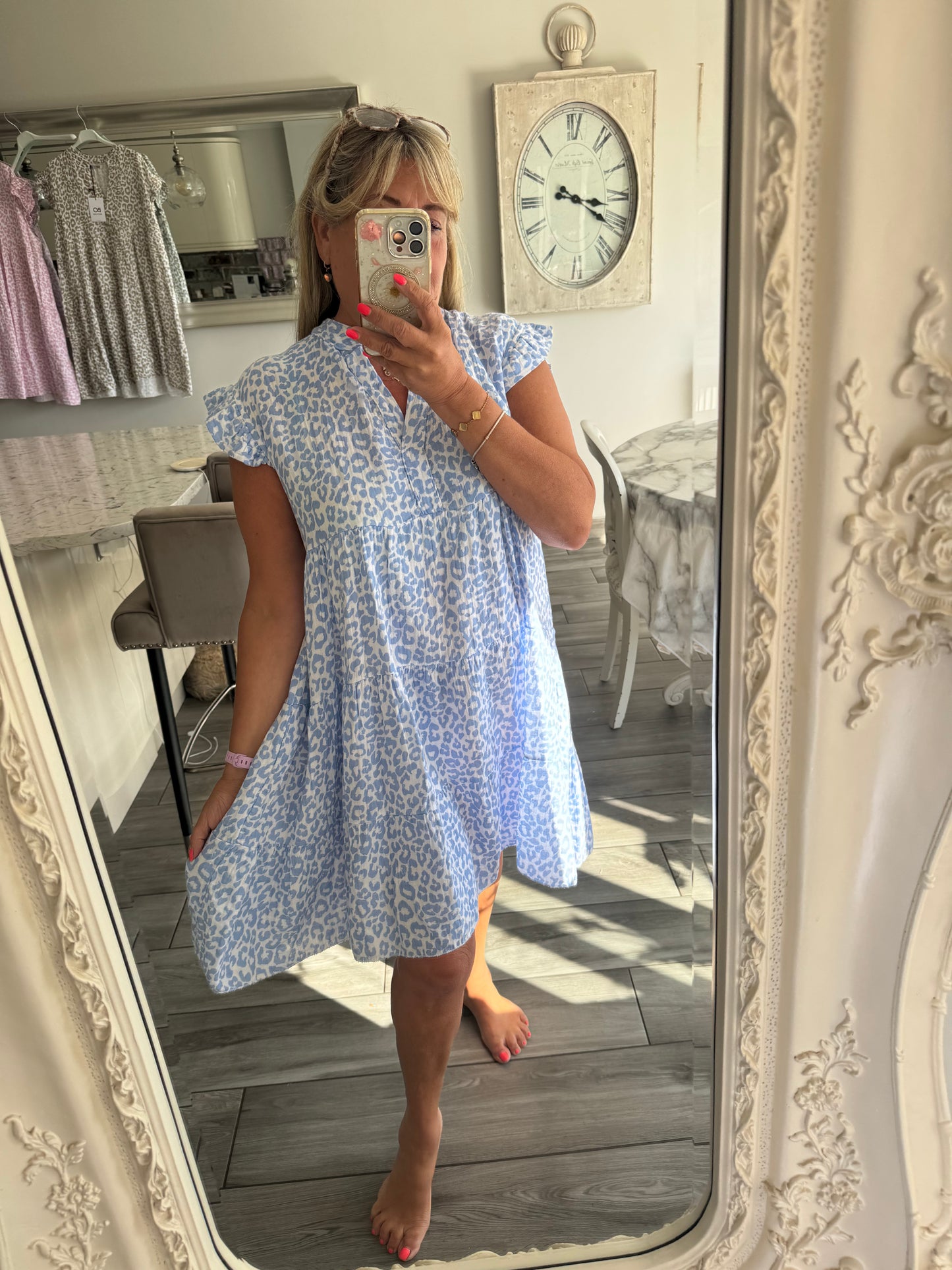 Ischia cheesecloth dress
