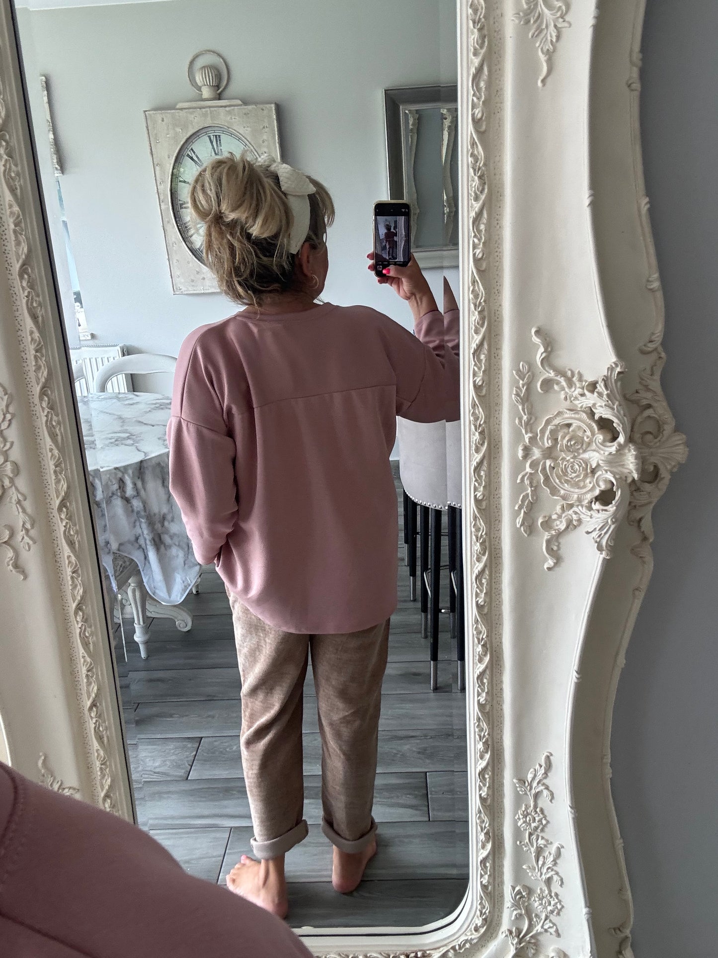 Lottie lightweight soft sweatshirt with tree of life embellishments on front