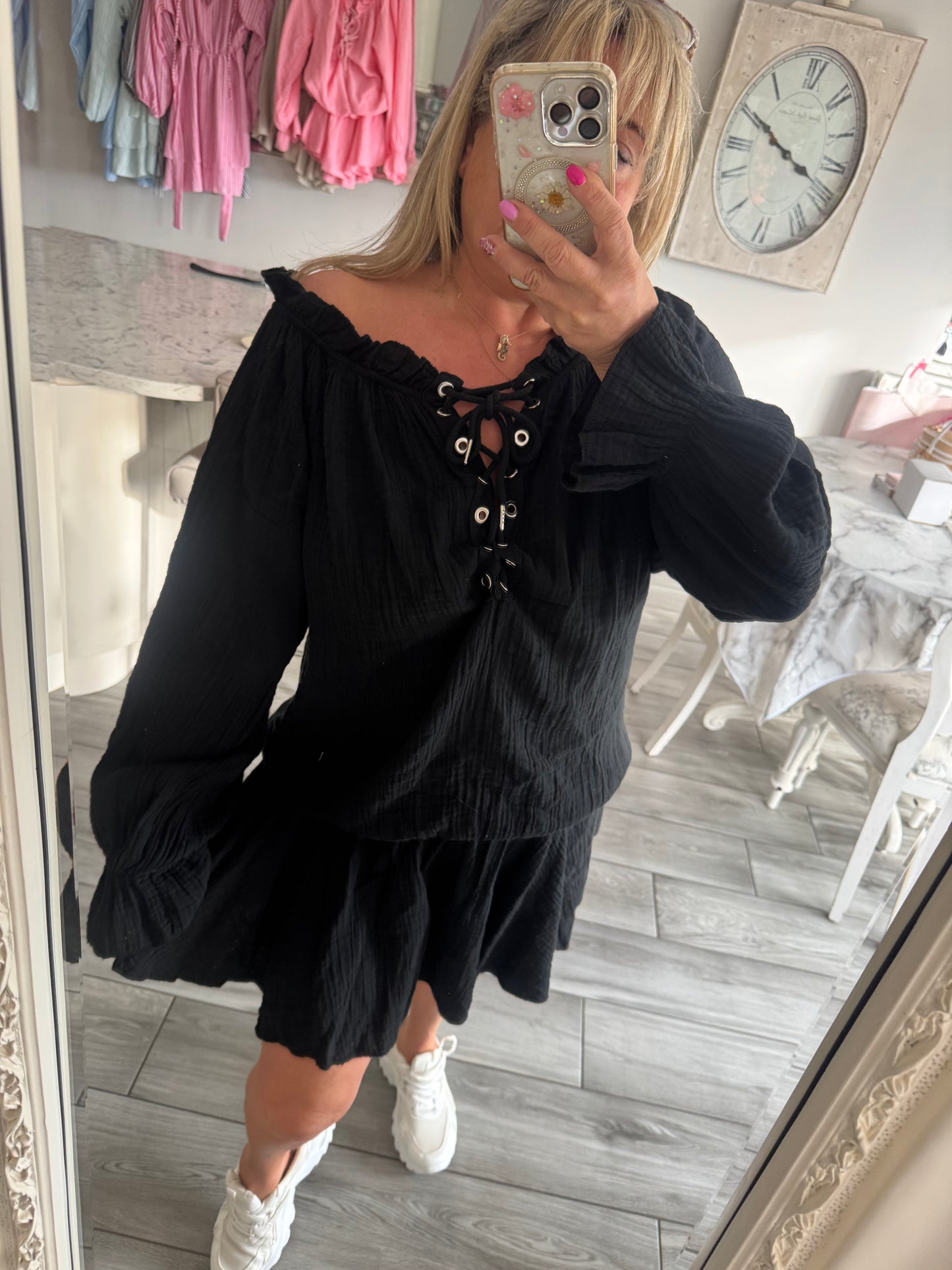 Manhattan cheesecloth playsuit