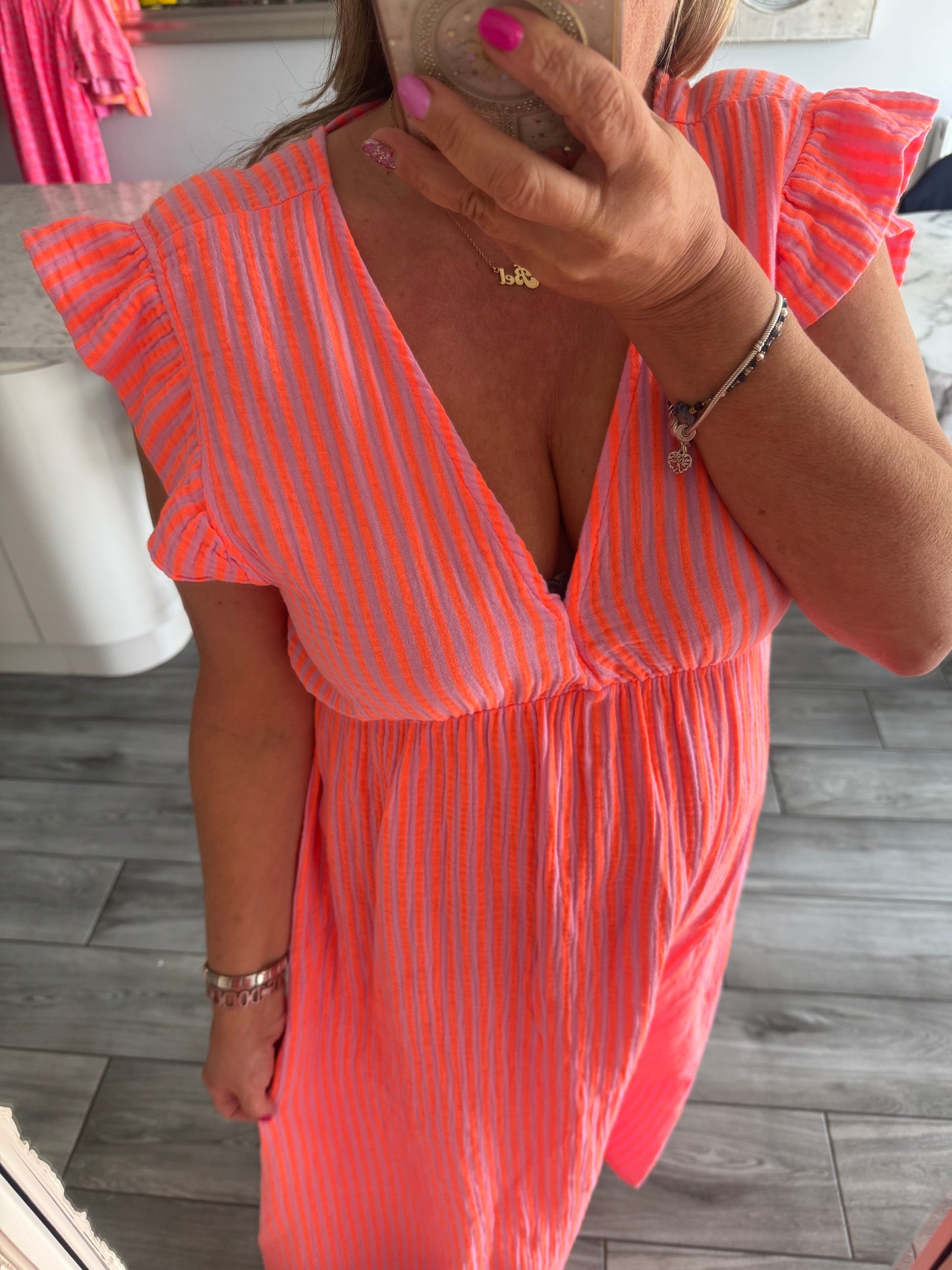 Cazzie midi cheesecloth dress