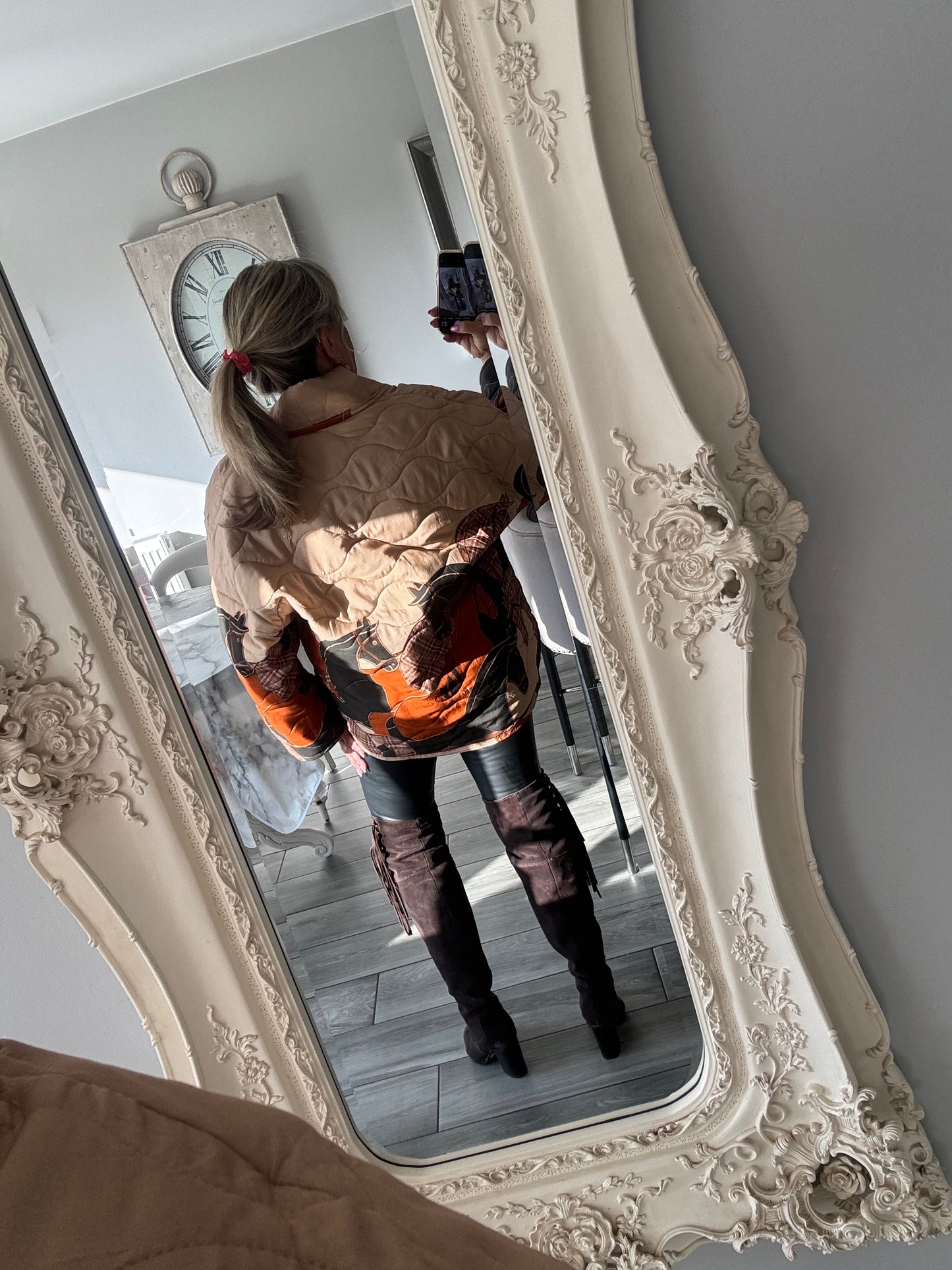 Newmarket Quilted Horse print Jacket