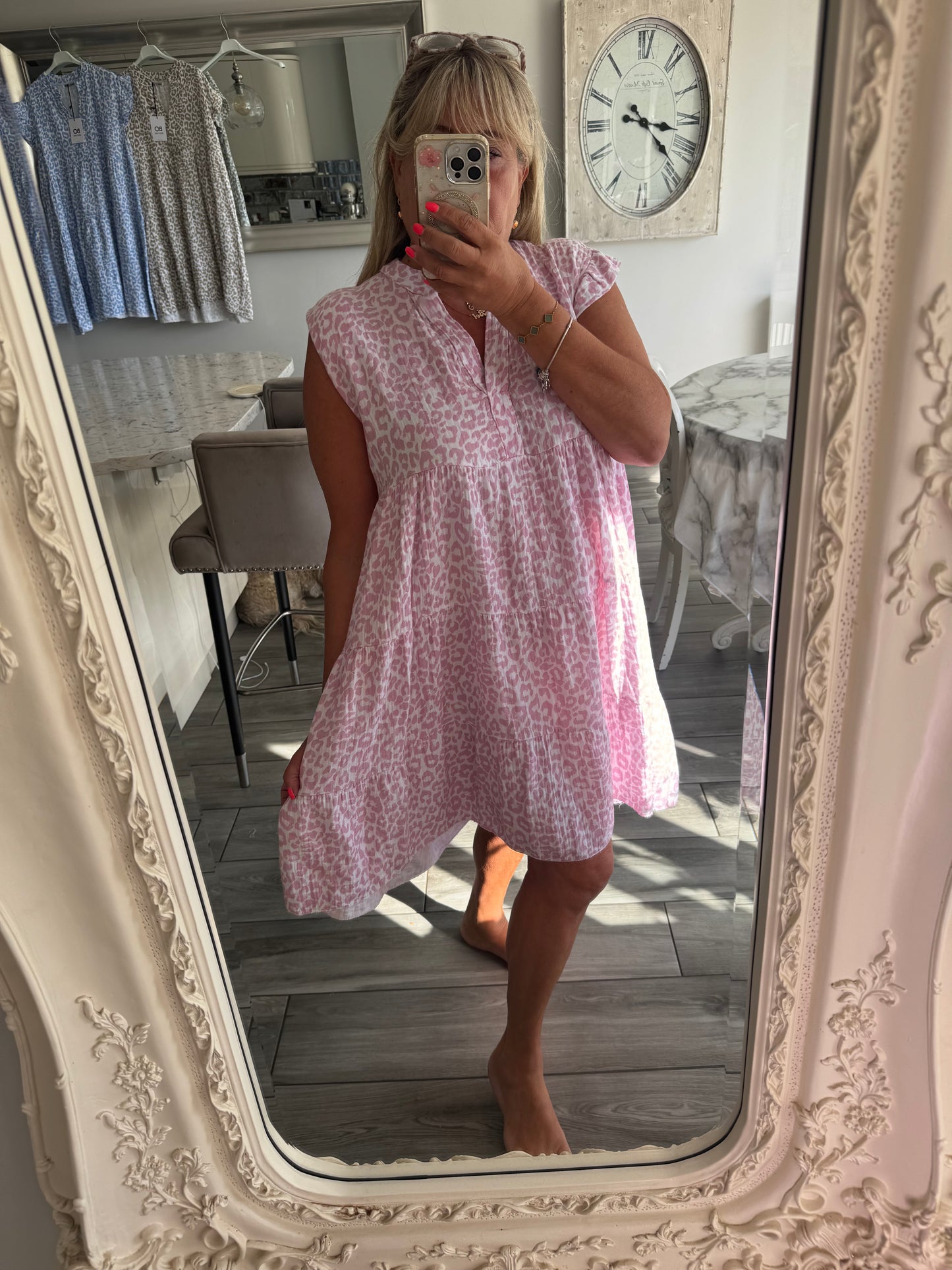 Ischia cheesecloth dress