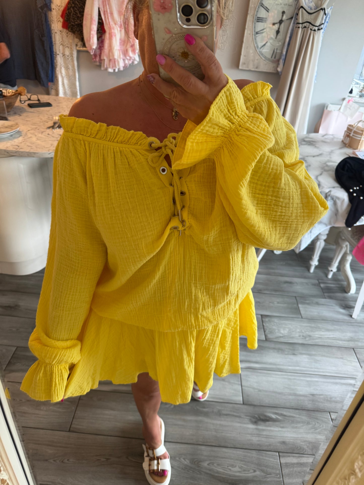 Manhattan cheesecloth playsuit