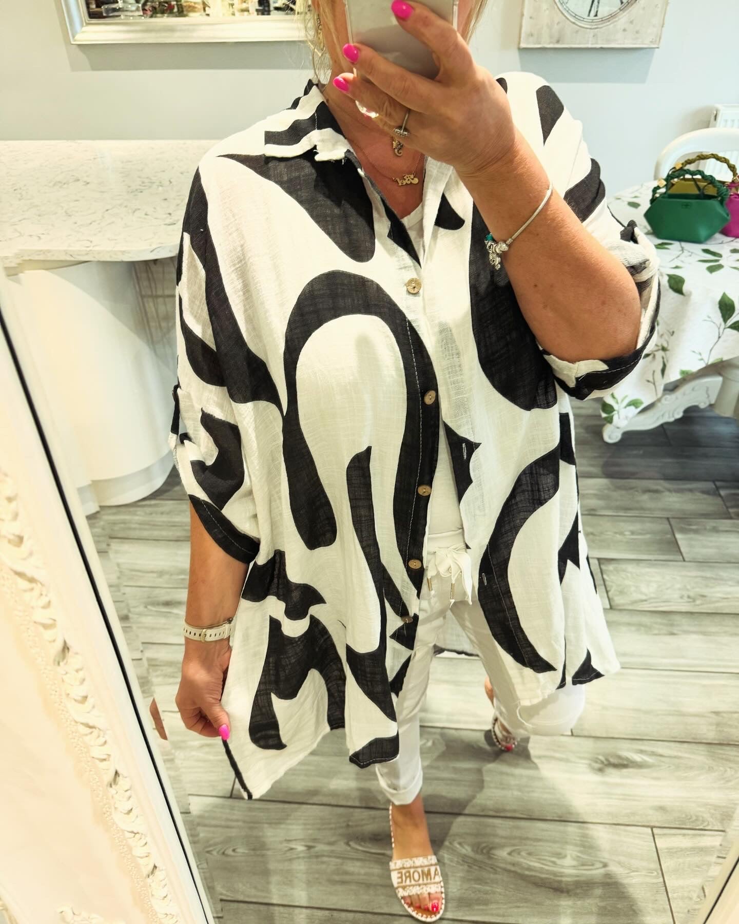 Odette 100% cotton oversize shirt