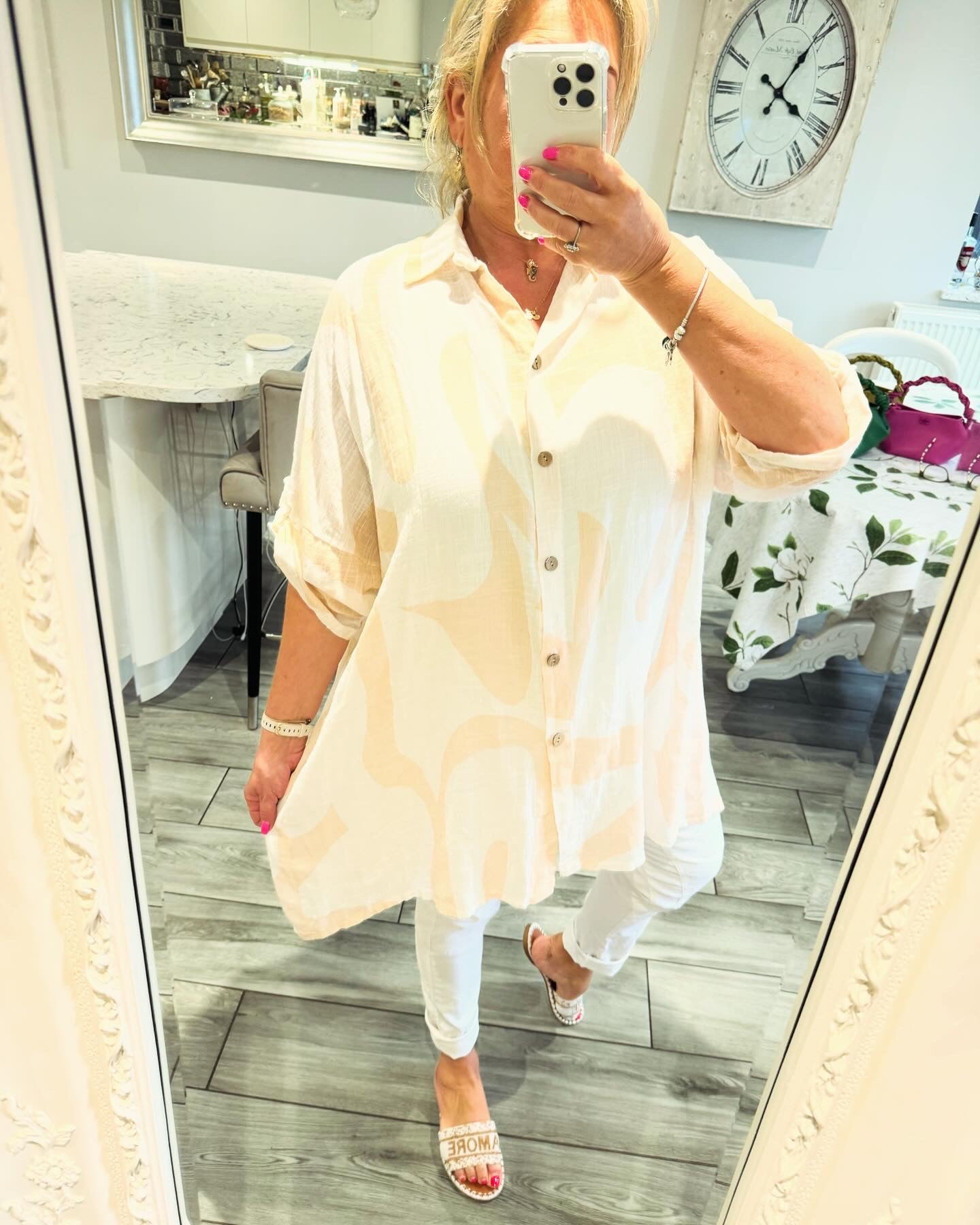 Odette 100% cotton oversize shirt