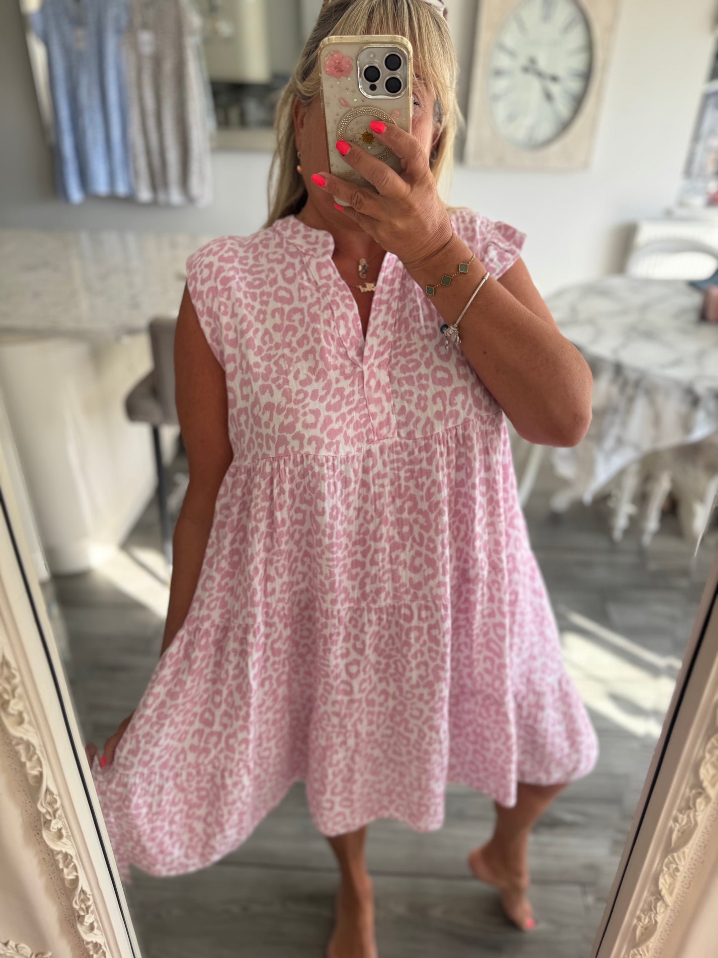Ischia cheesecloth dress