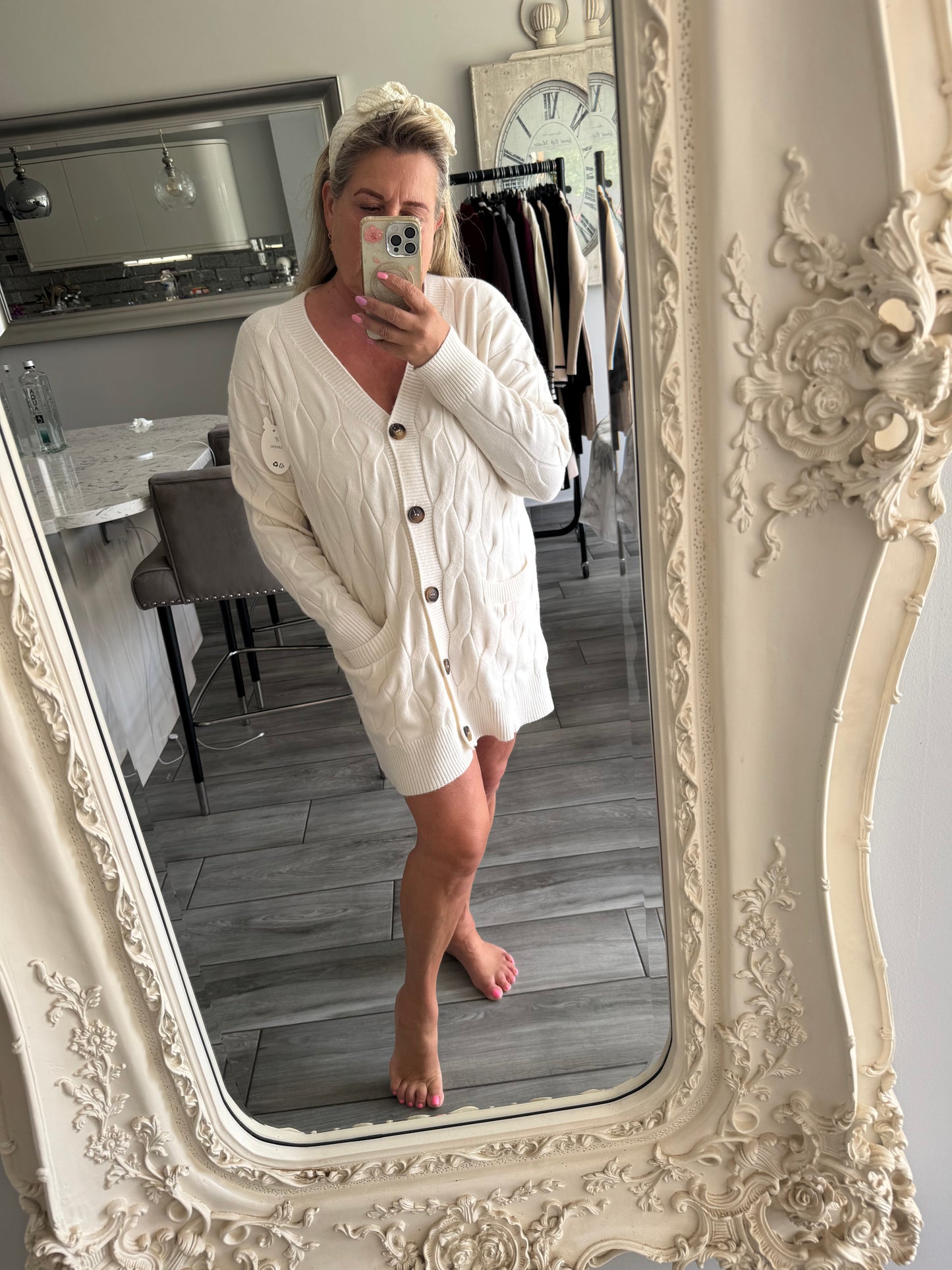 Shannon cable knit cardigan or dress