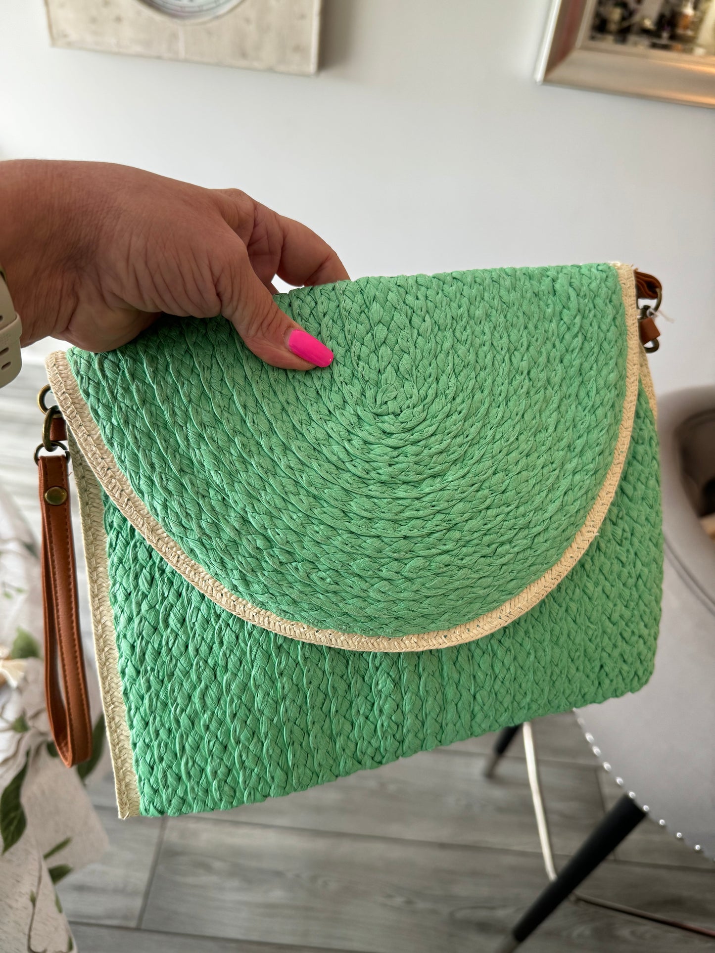 Lexi Envelope Bag with crossbody and wrist strap