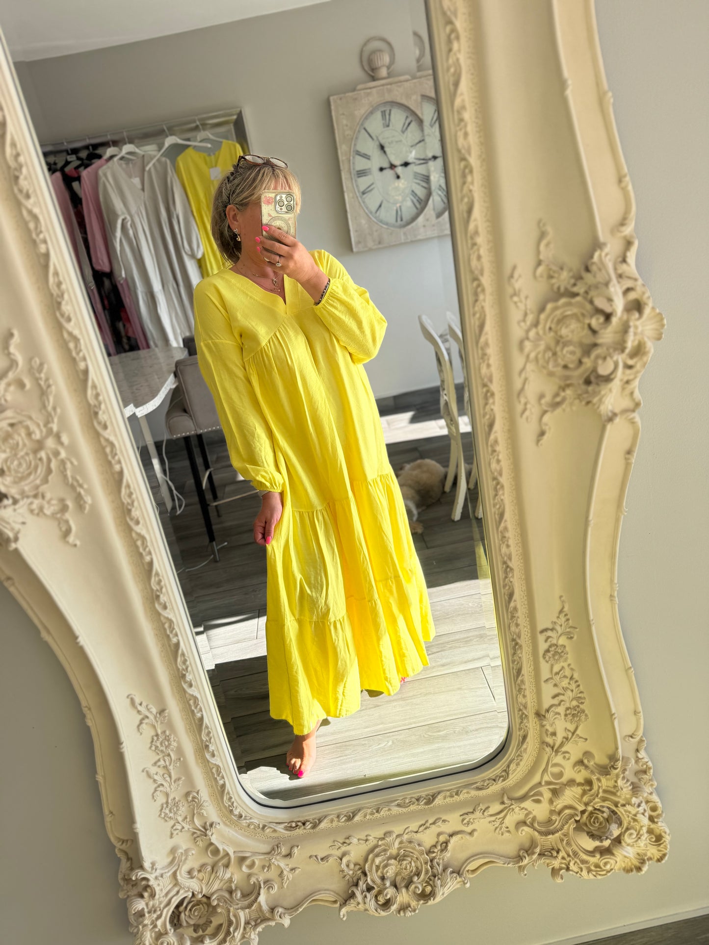 Aria maxi dress v neck