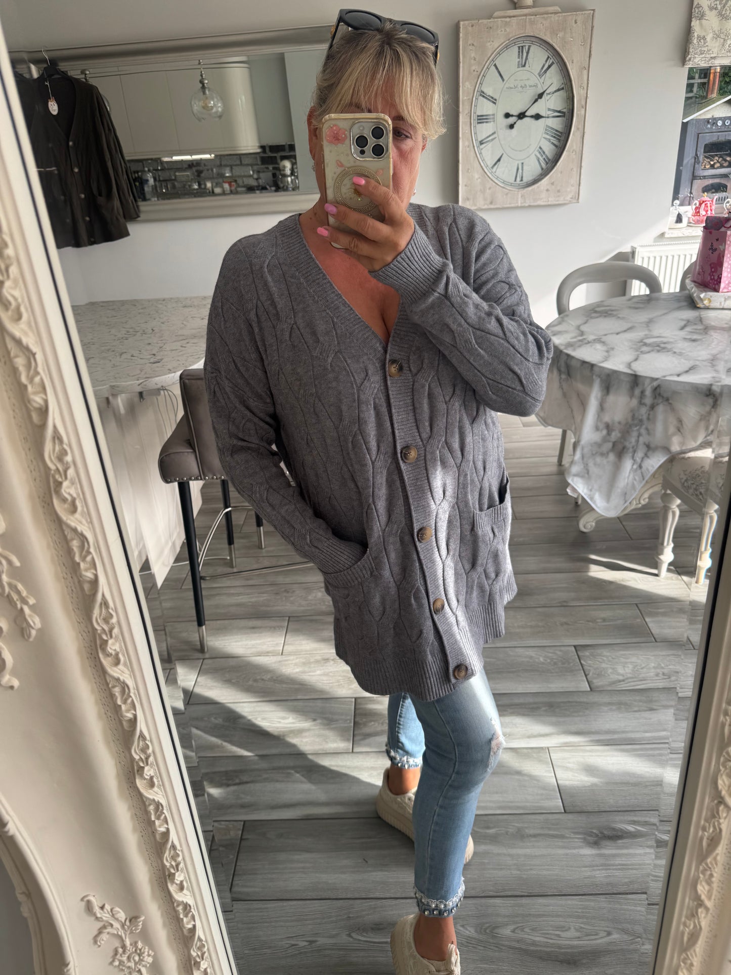 Shannon cable knit cardigan or dress