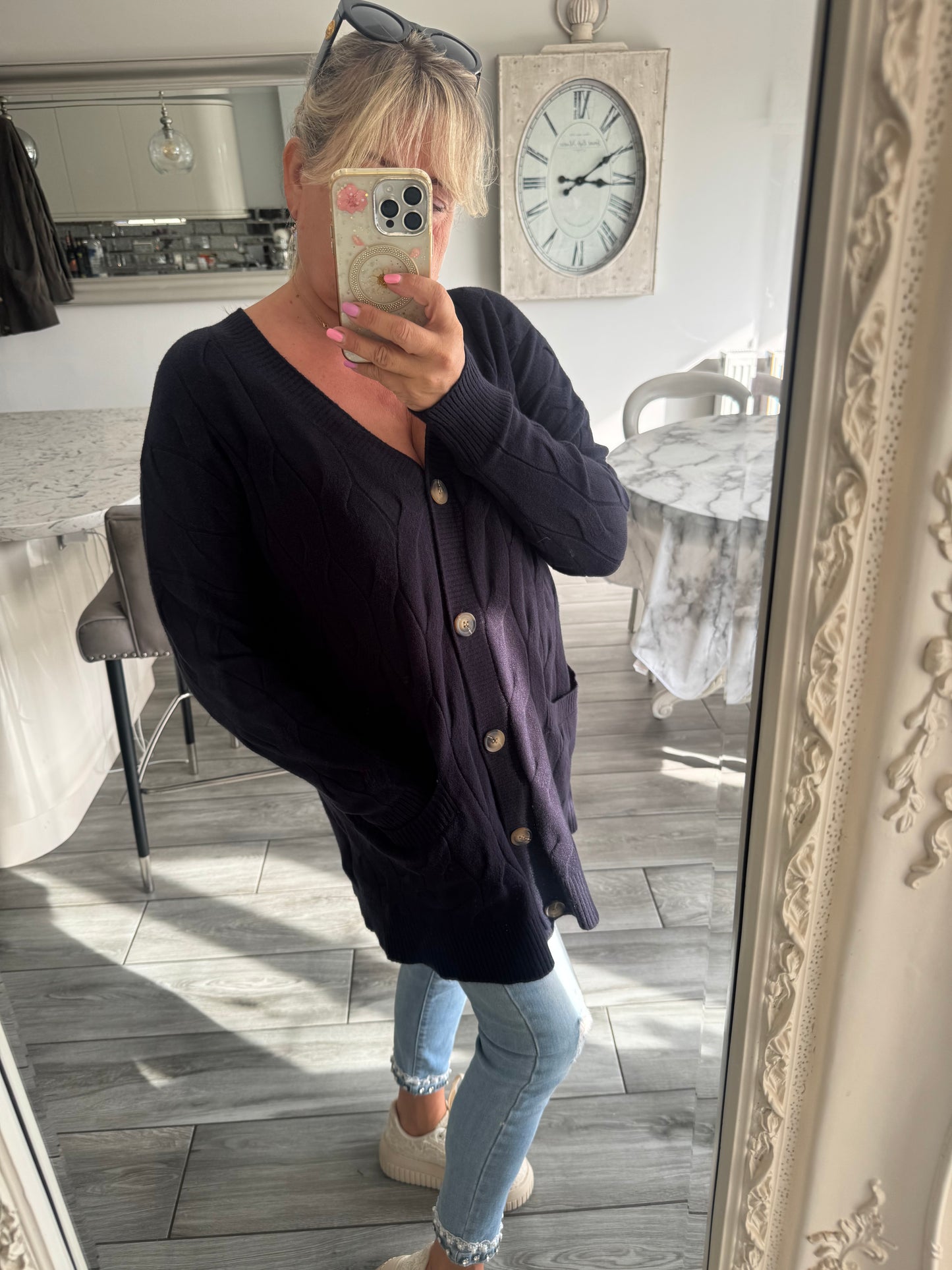Shannon cable knit cardigan or dress