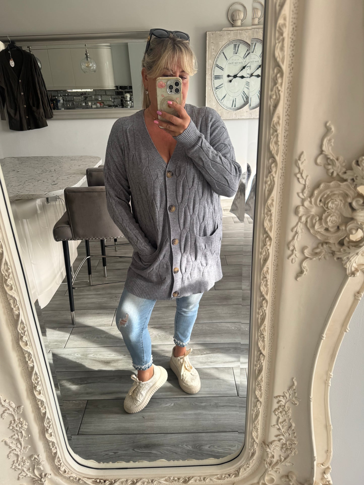 Shannon cable knit cardigan or dress