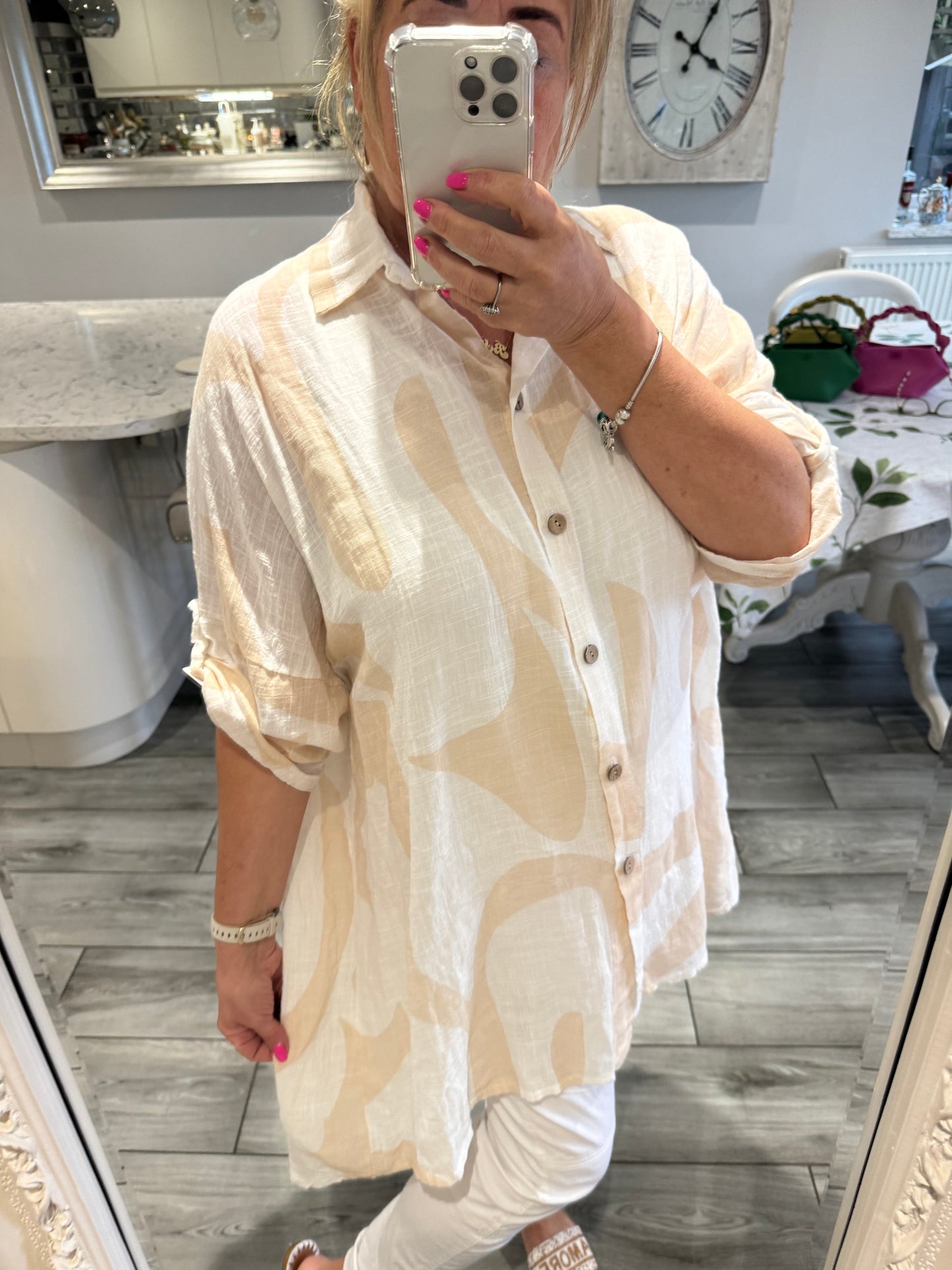 Odette 100% cotton oversize shirt
