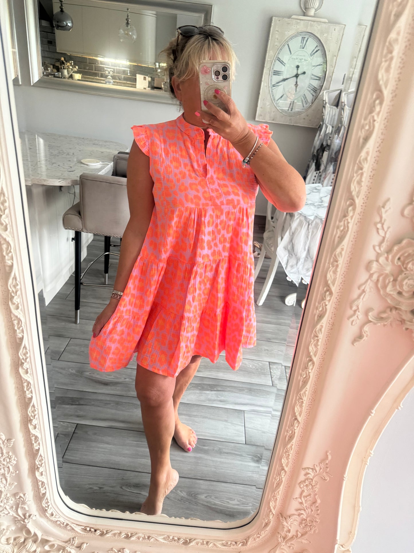 Julie cheesecloth short dress or top