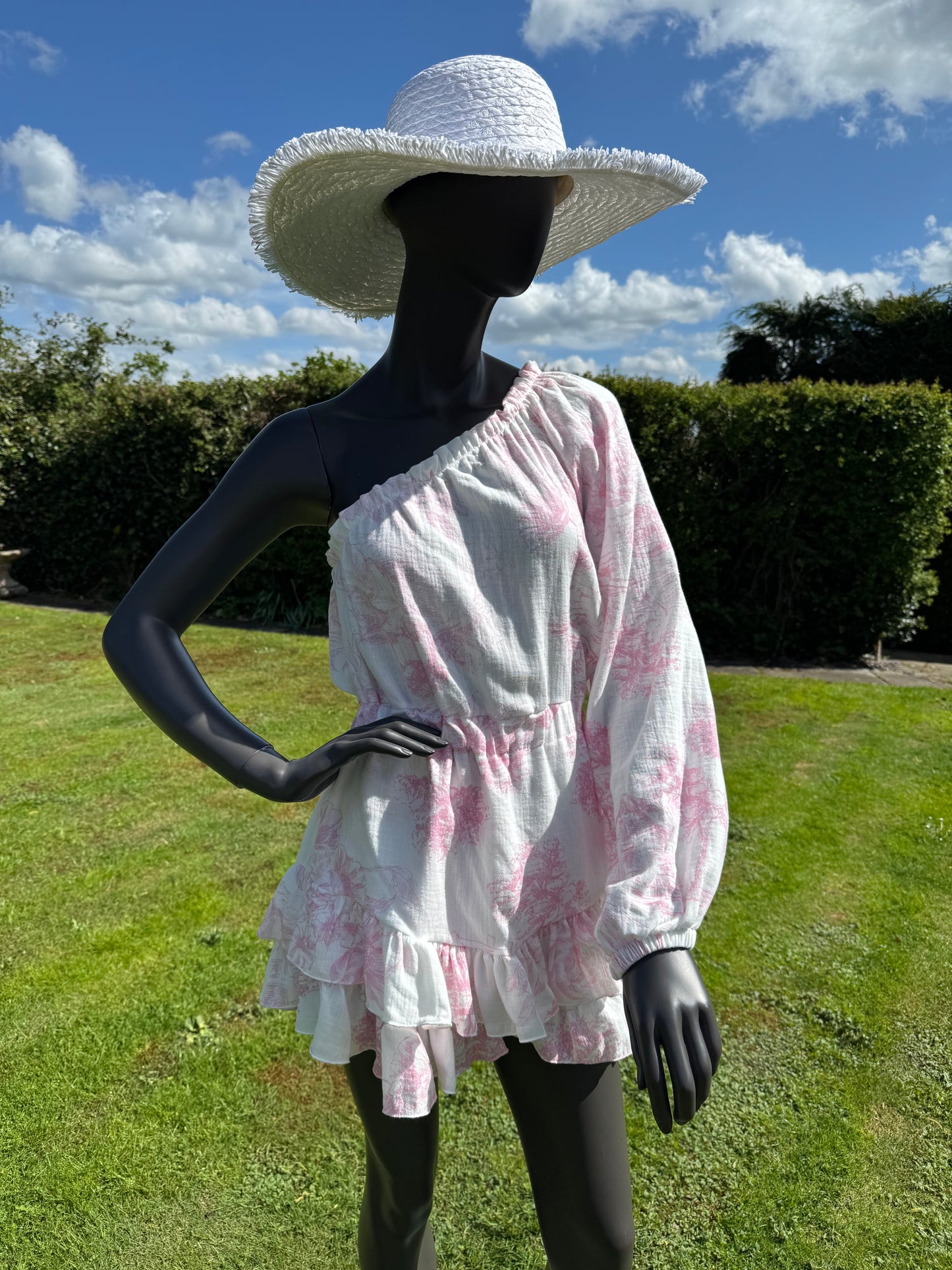Martini one sleeve playsuit