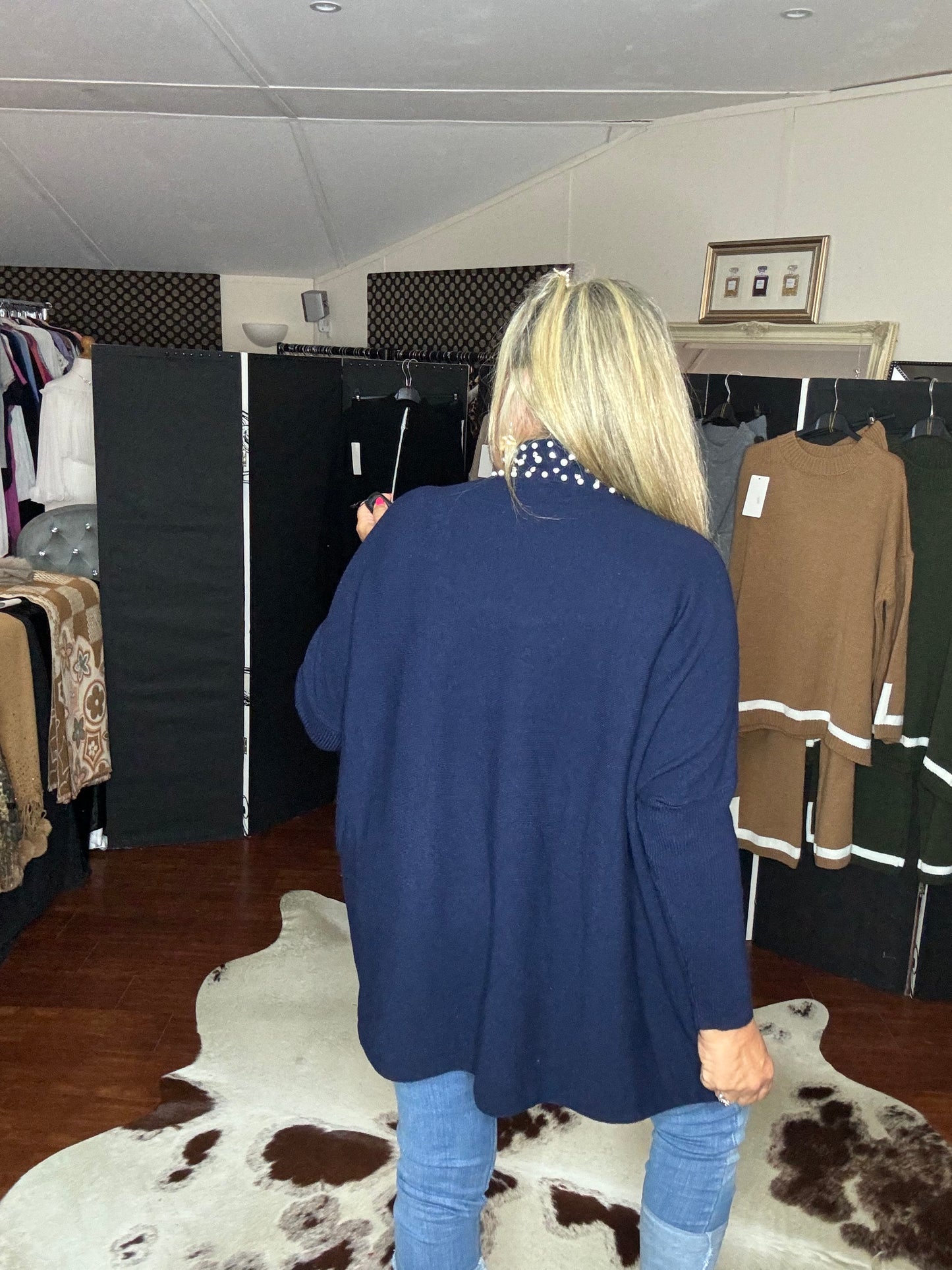 Pearly High Neck Jumper
