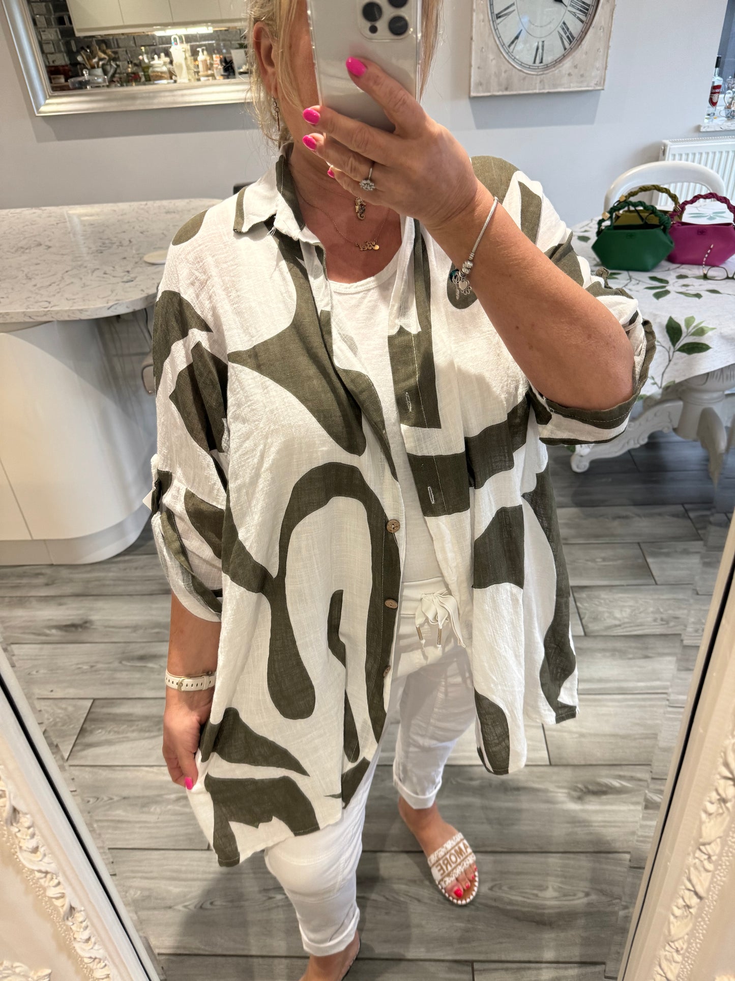 Odette 100% cotton oversize shirt