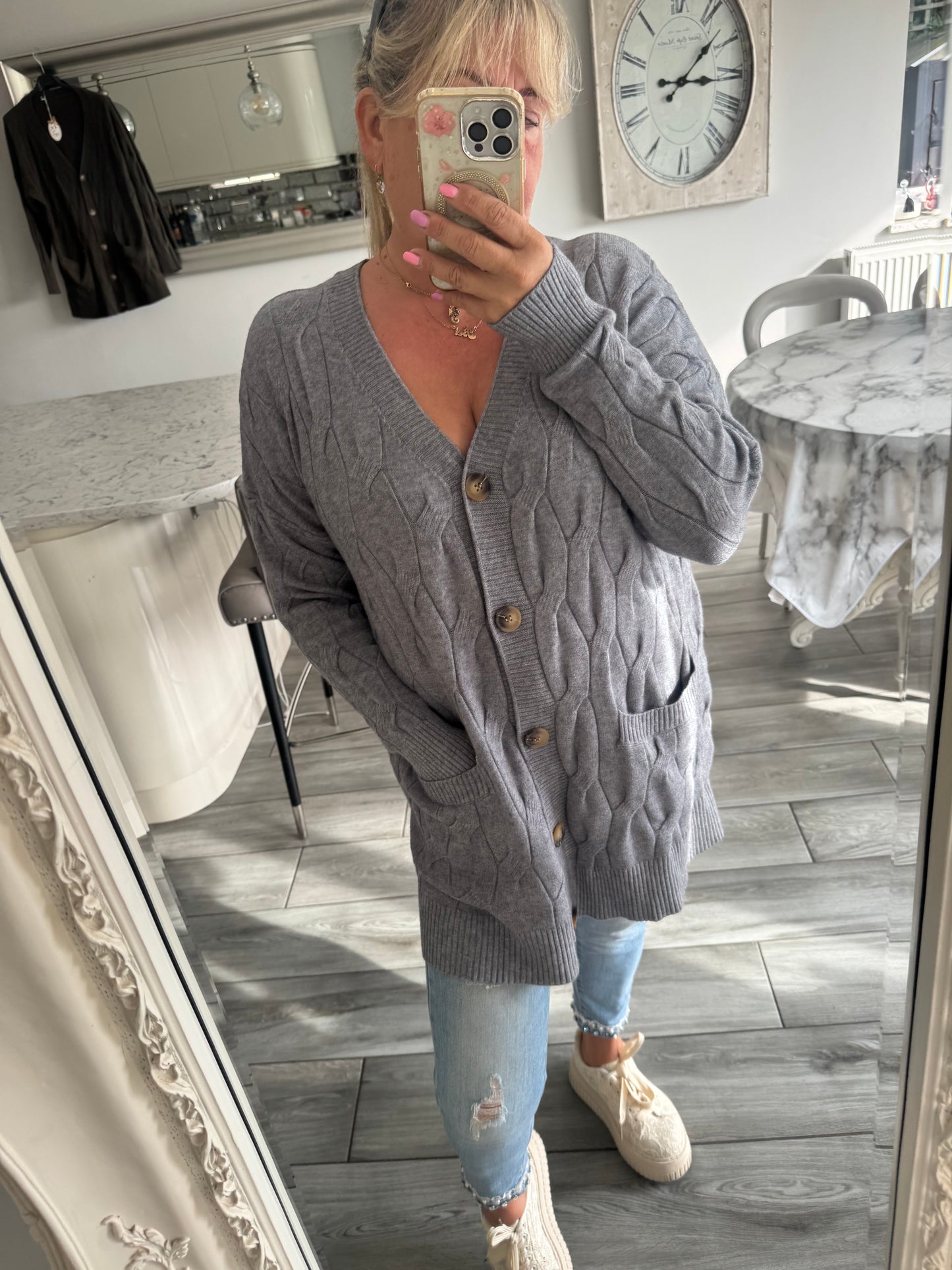 Shannon cable knit cardigan or dress