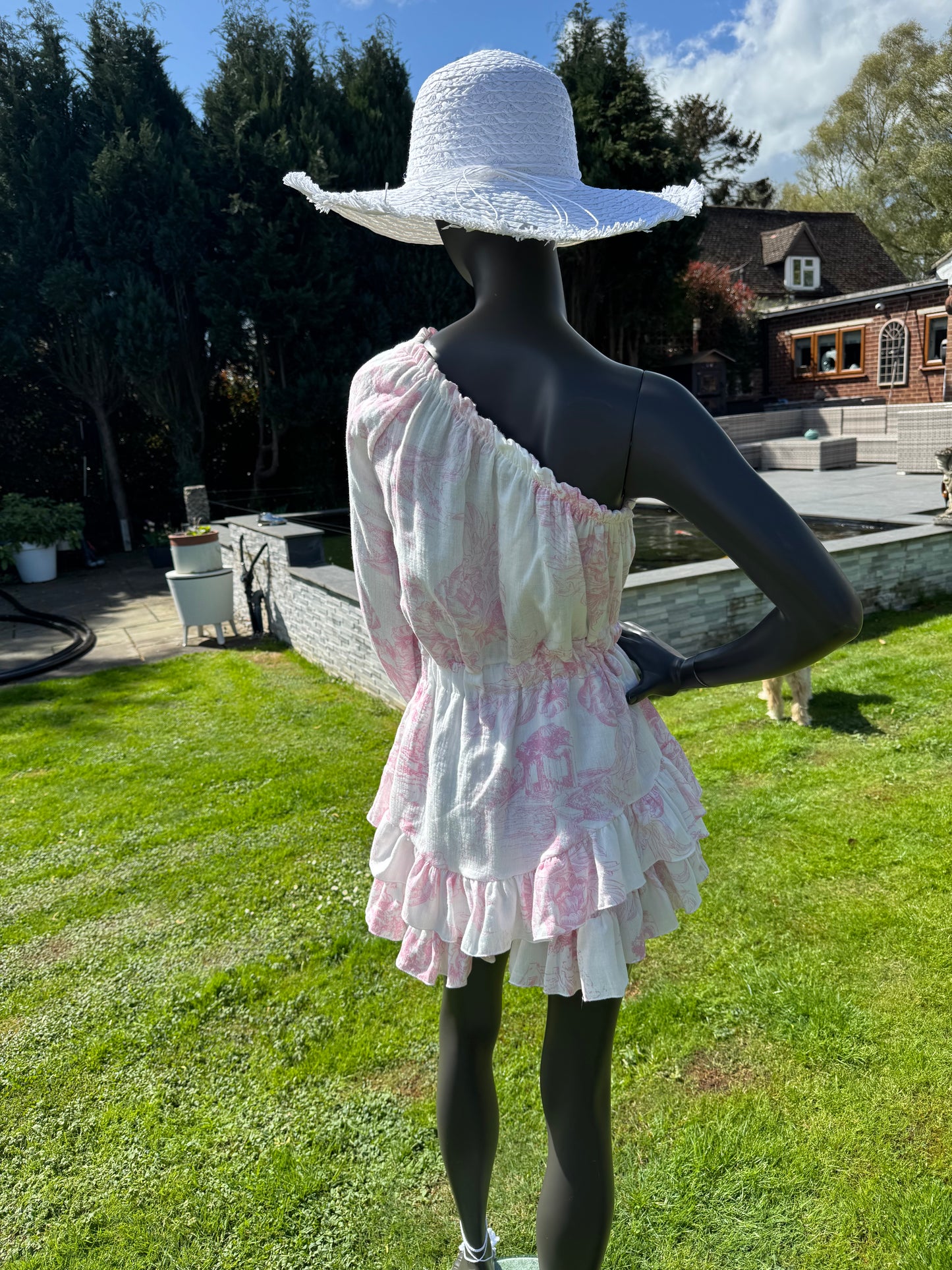 Martini one sleeve playsuit